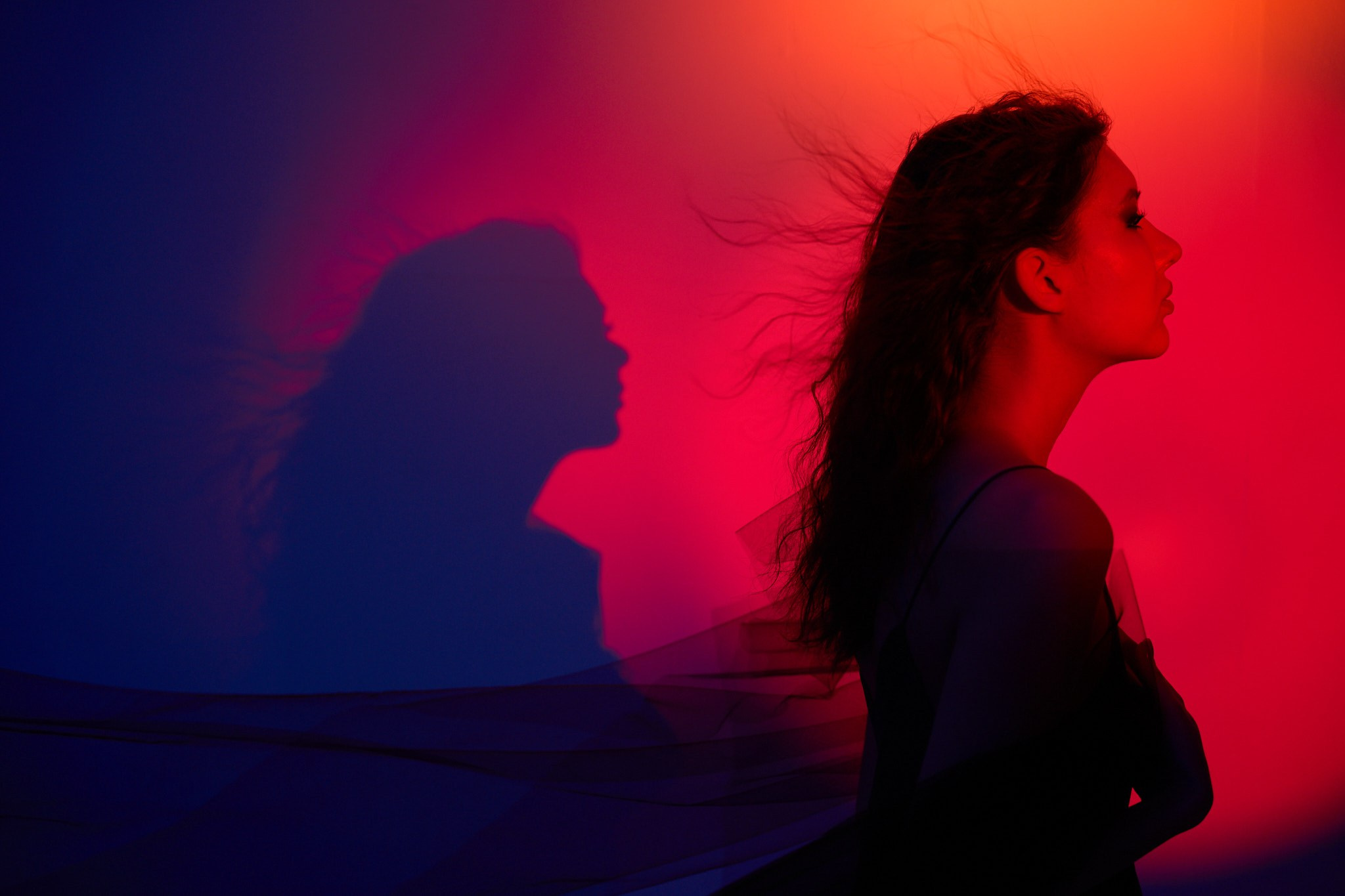 Съемка с цветным светом. Фотограф, Римма Невинская