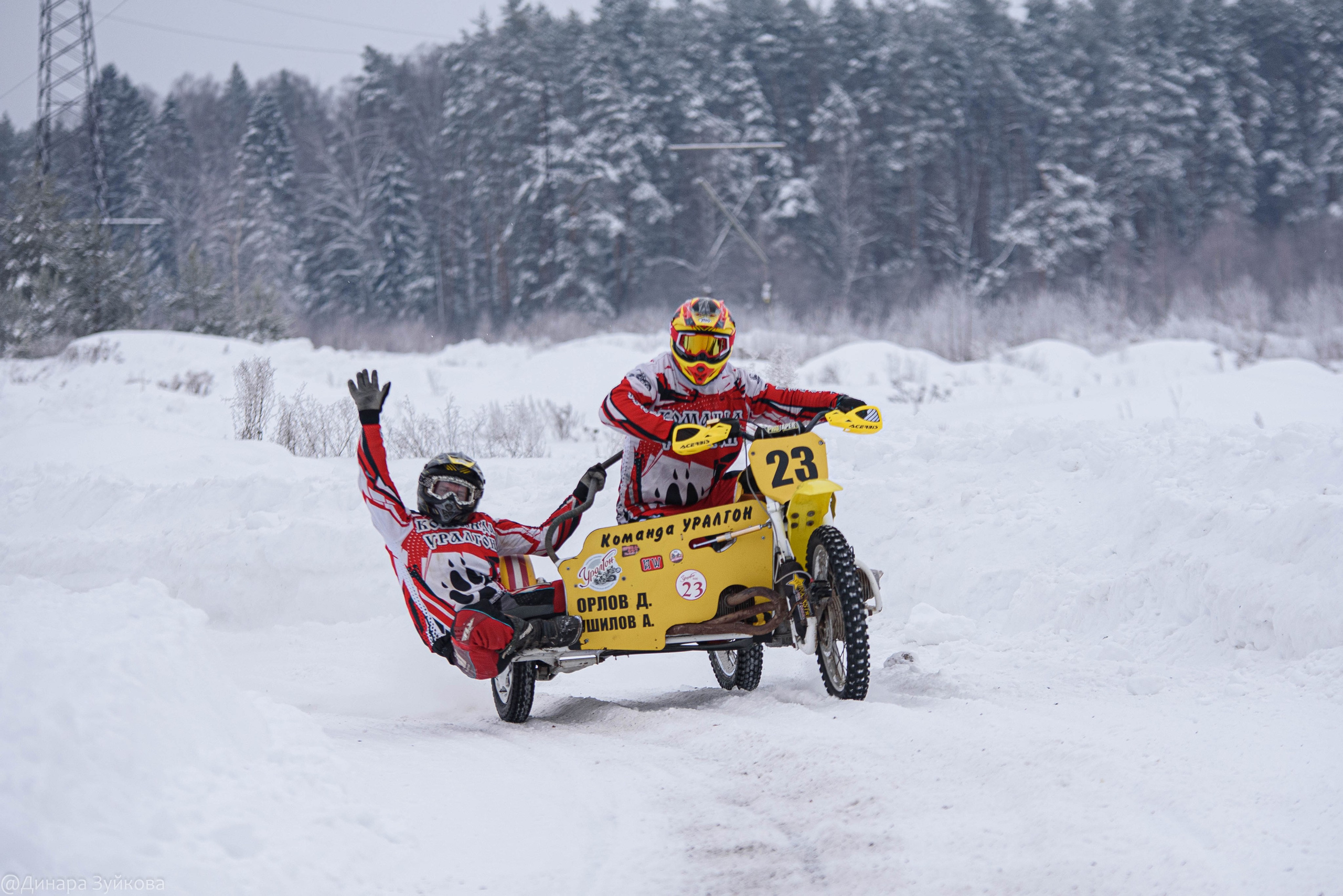 Зимний этап соревнований по мотокроссу. г. Городец. Мотофотограф в Нижнем Новгороде Динара Зуйкова