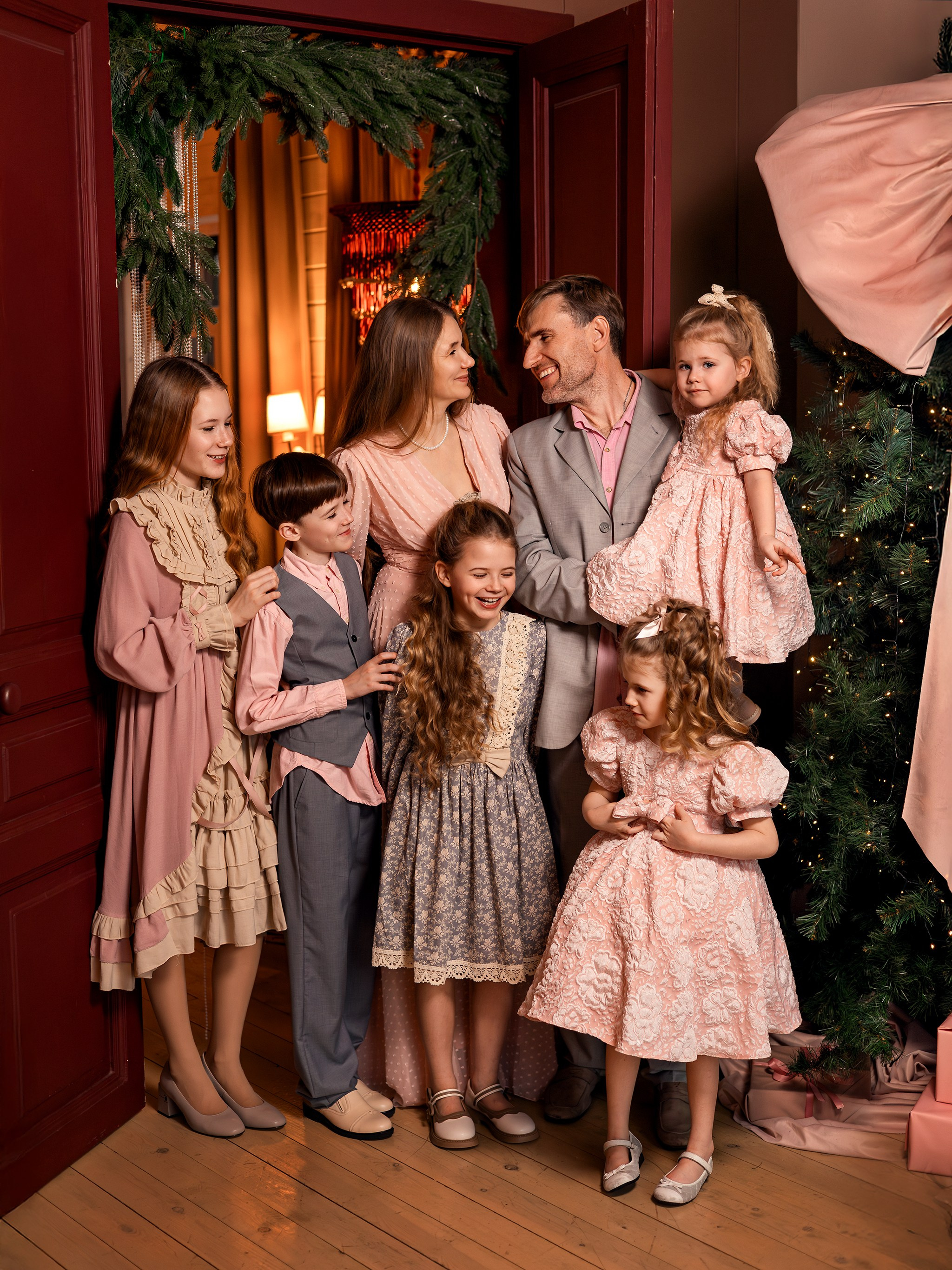 Новогодняя семейная съемка. Детский и семейный фотограф Елена Михайлова в Москве