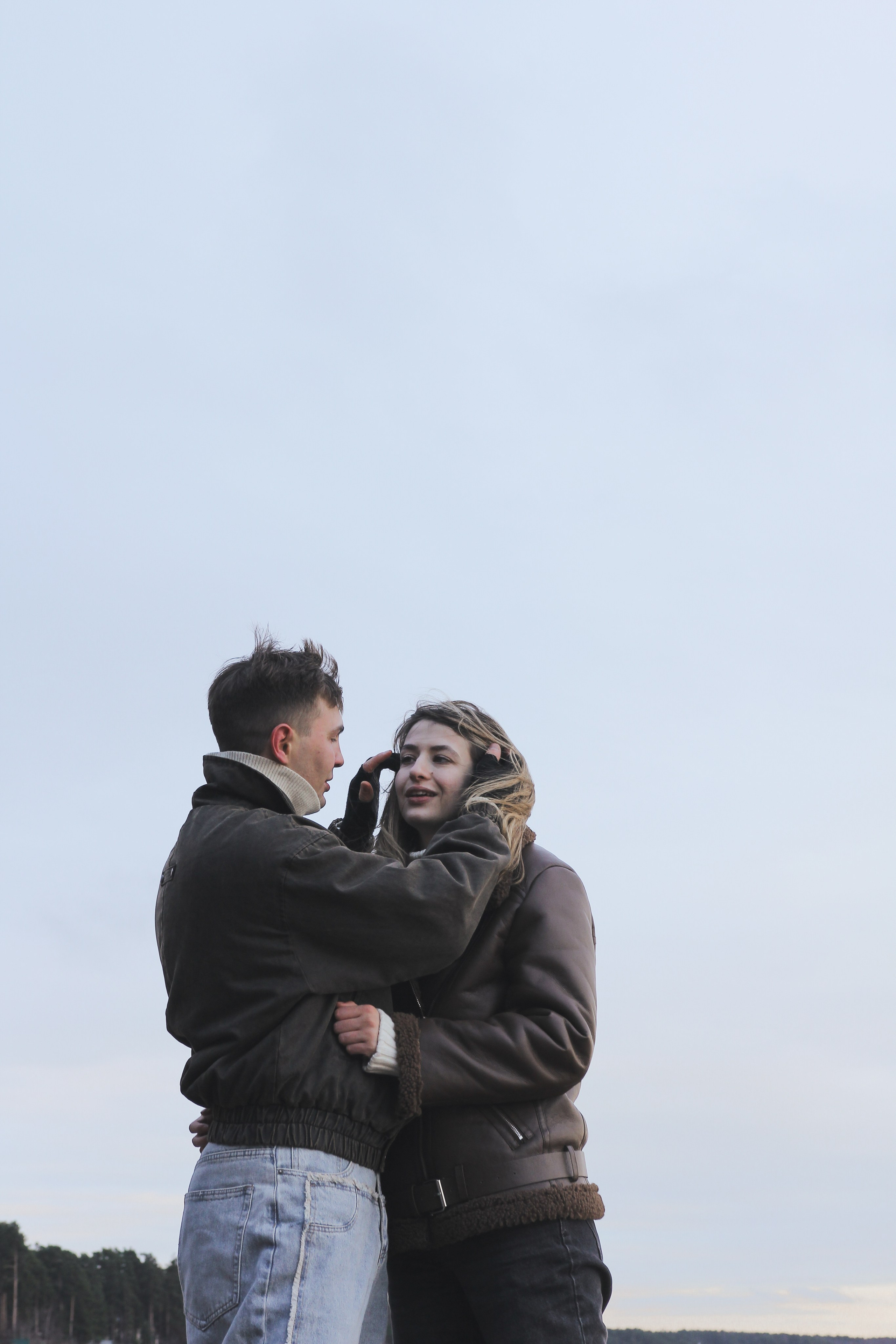 портретная фотосессия пары Love story