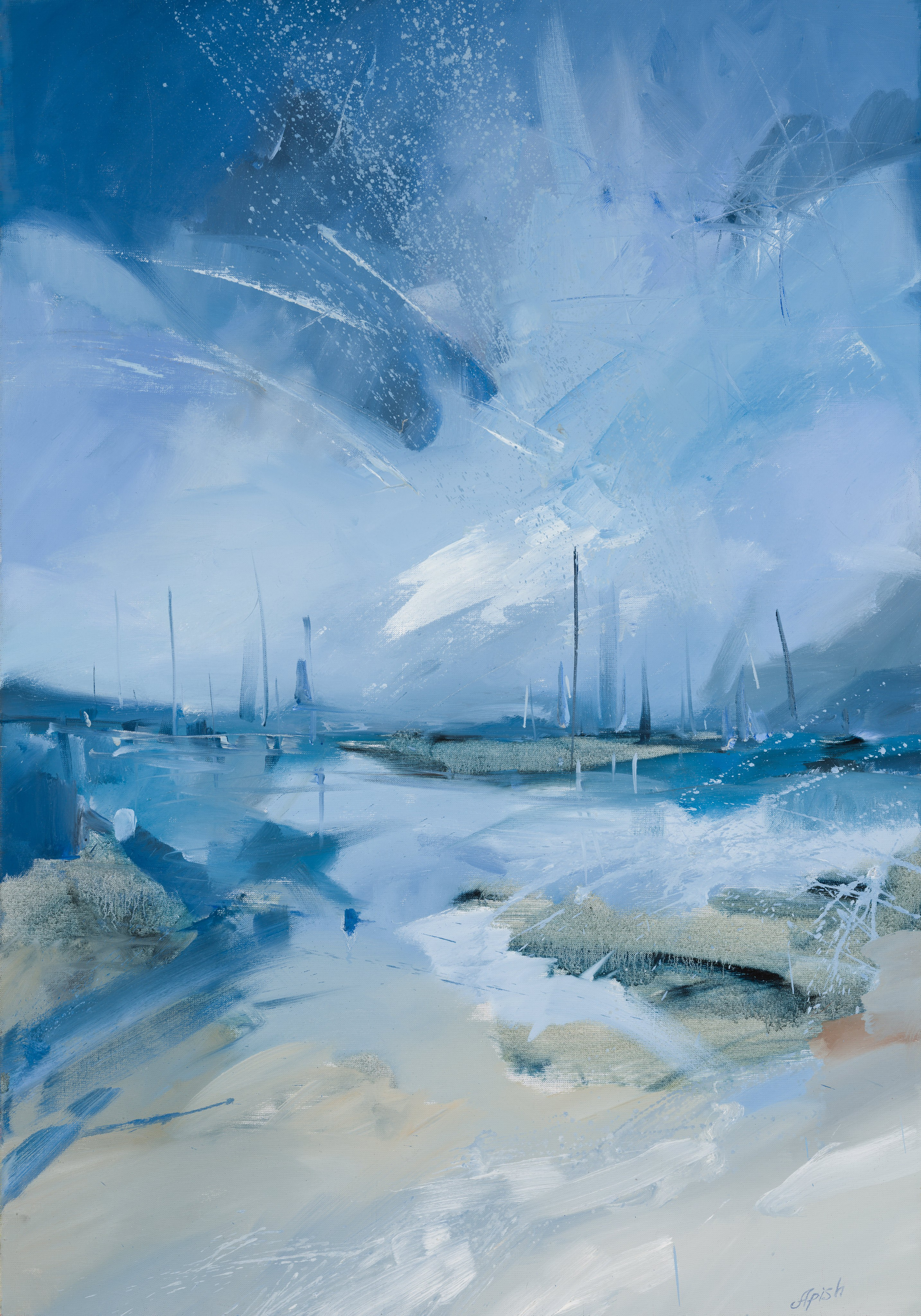 «Сметение» - художник Алексей Апиш (холст, масло, 100x70 см, 2024)