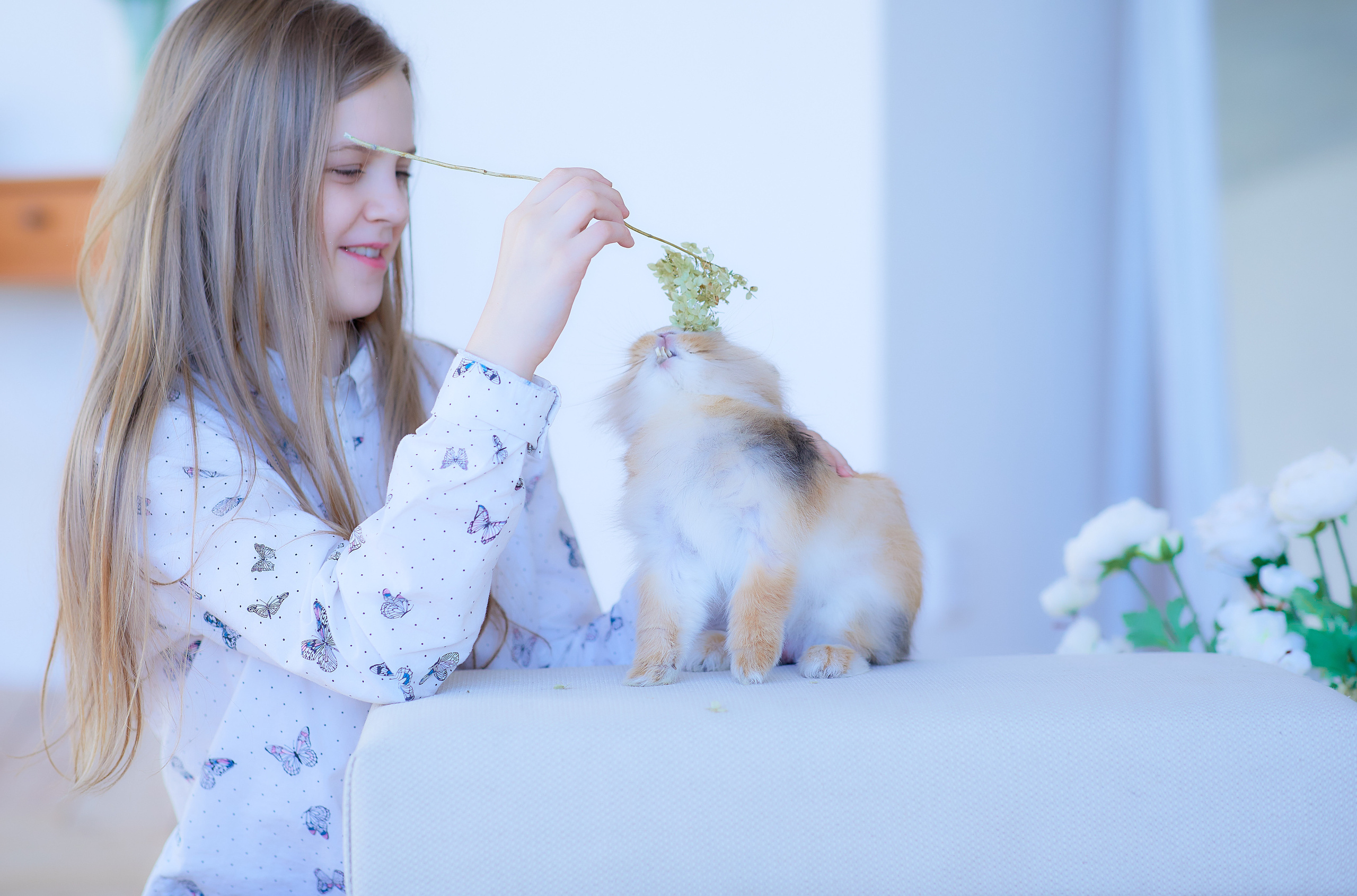Настя и кролик Крош. Семейный и детский фотограф в Ярославле Юлия Галашина