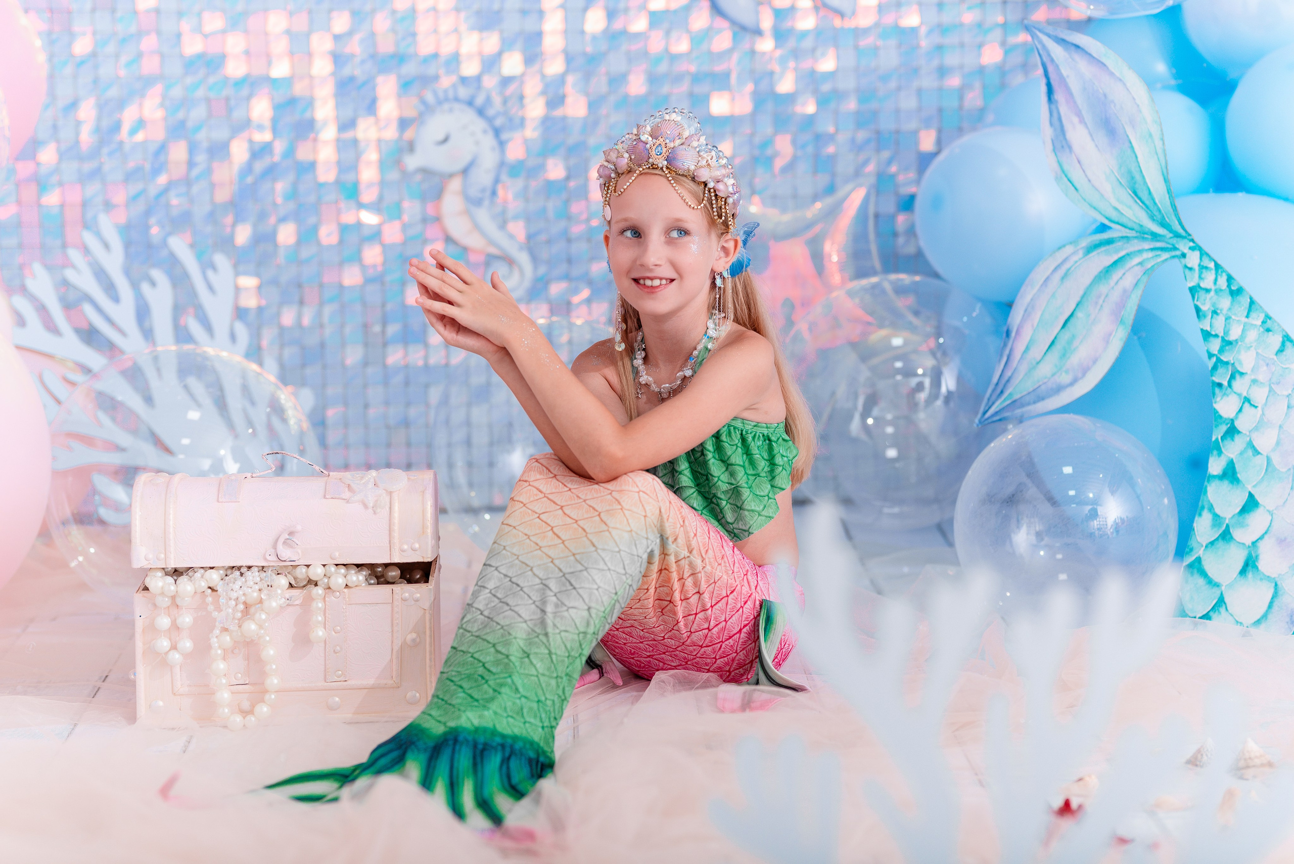 Детский фотопроект «Русалочка» в Сочи. Детский студийный фотограф Сочи