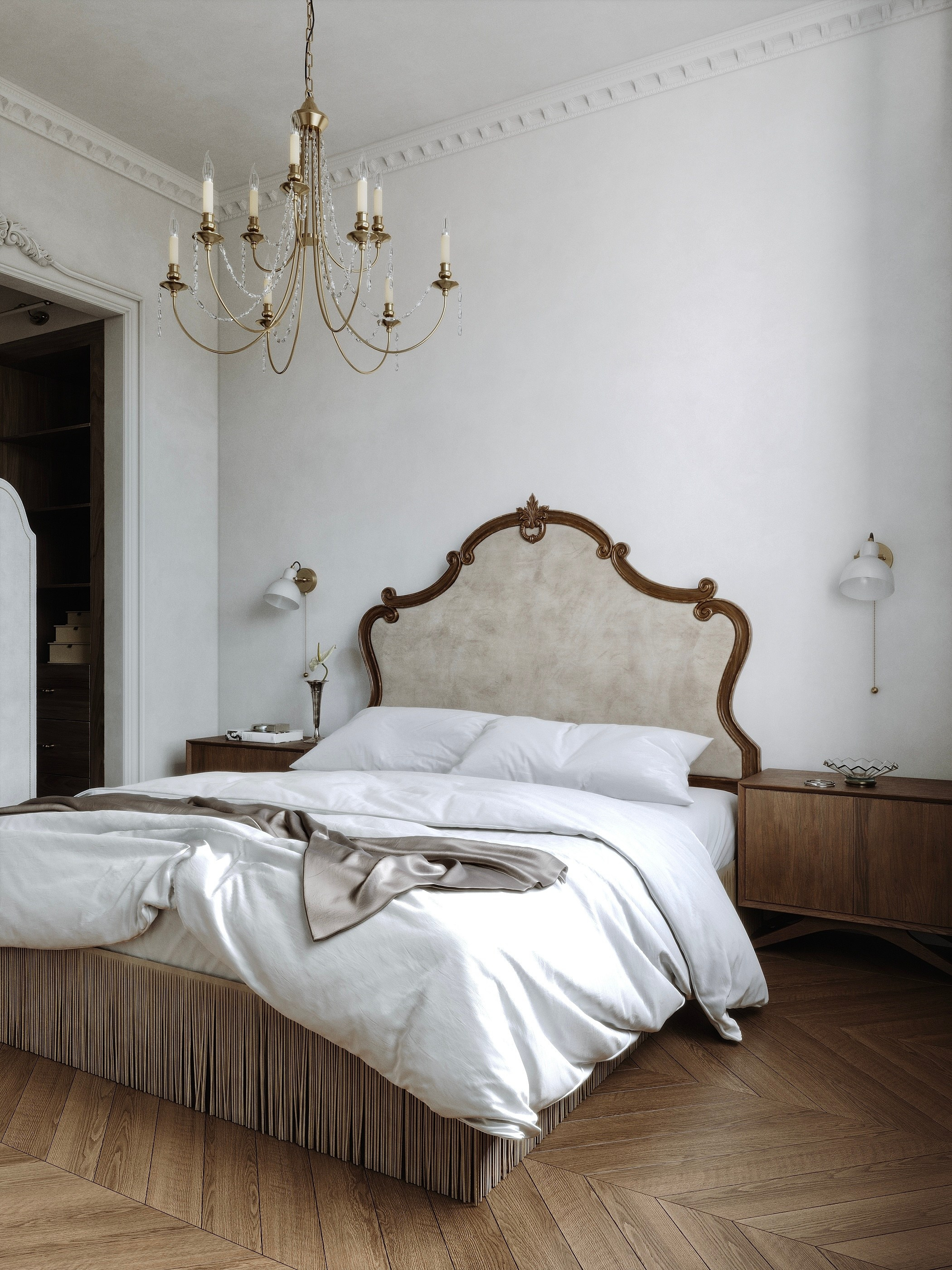 Спальня ЖК «Опера» г. Тюмень. 3d визуализатор Валерия Романова