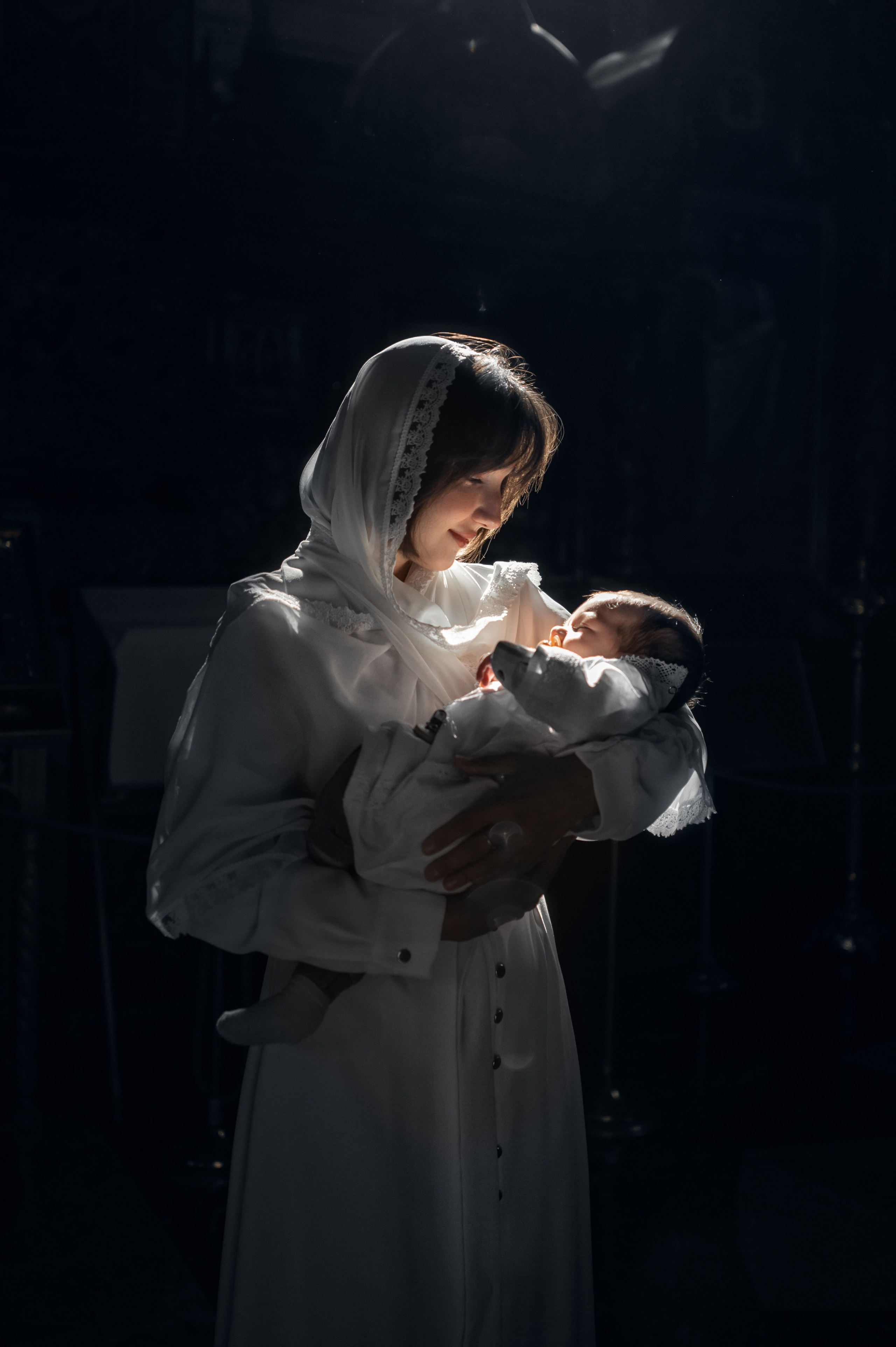 Таинство Крещения (постановочная съемка). Moscow_CPC