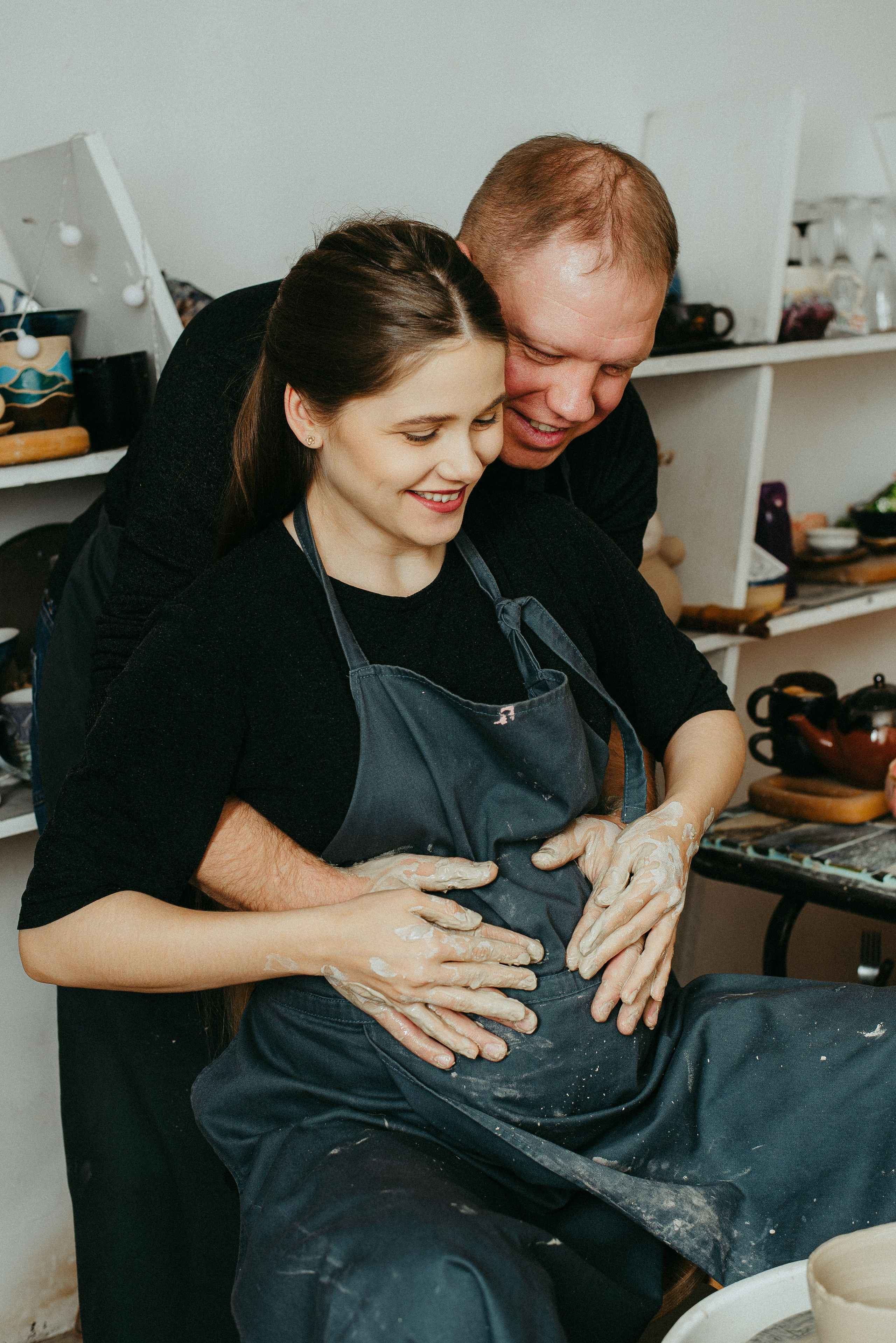 Троицкие в гончарной мастерской. Семейный и детский фотограф Иваново Ксения Азаренкова