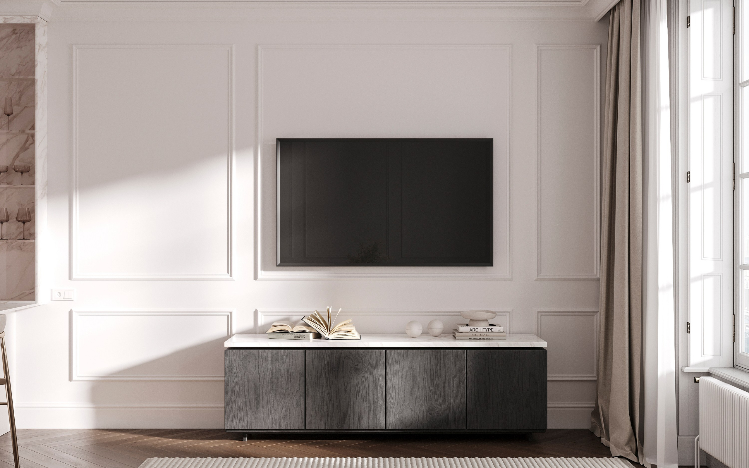 MODERN ELEGANCE | CONCEPTUAL PROJECT. Interior Visualization by Valerie Stetyukevich