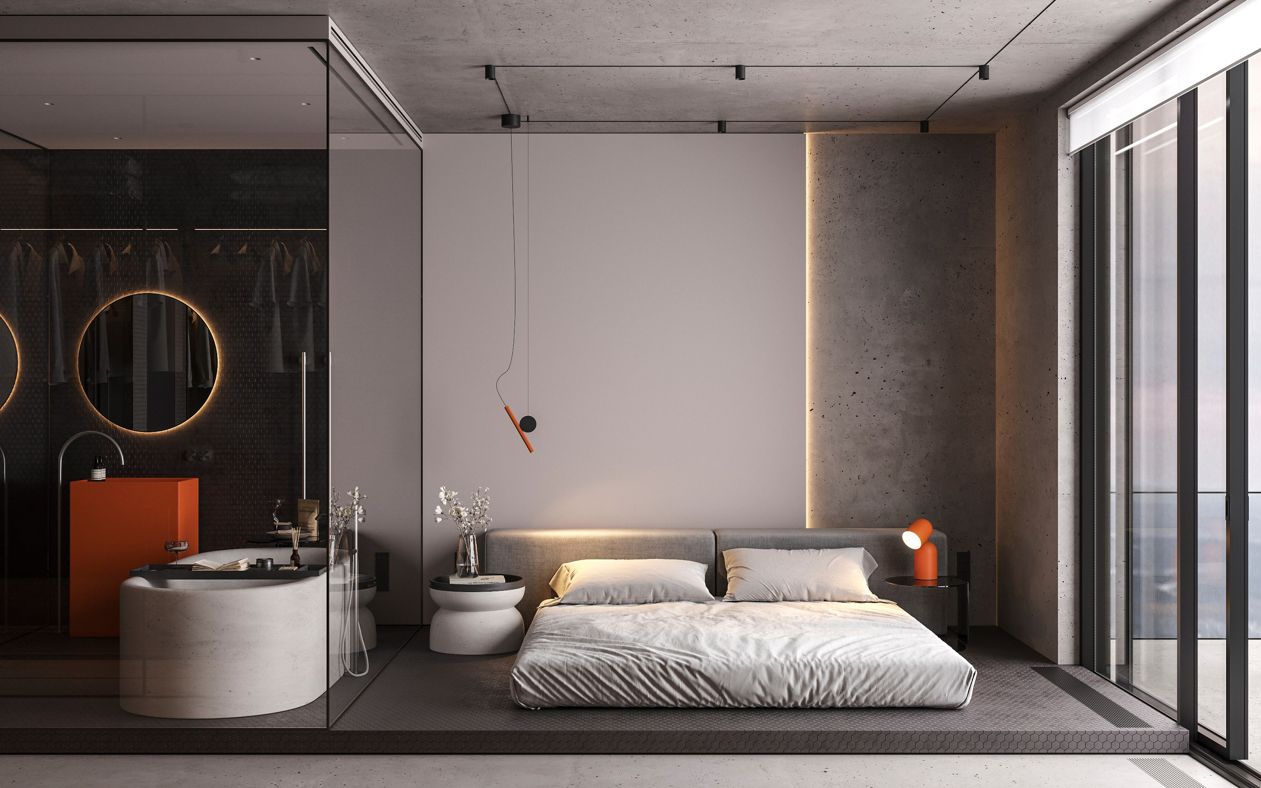 LUXURIOUS SIMPLICITY | BLACK CONCEPT. Interior Visualization by Valerie Stetyukevich