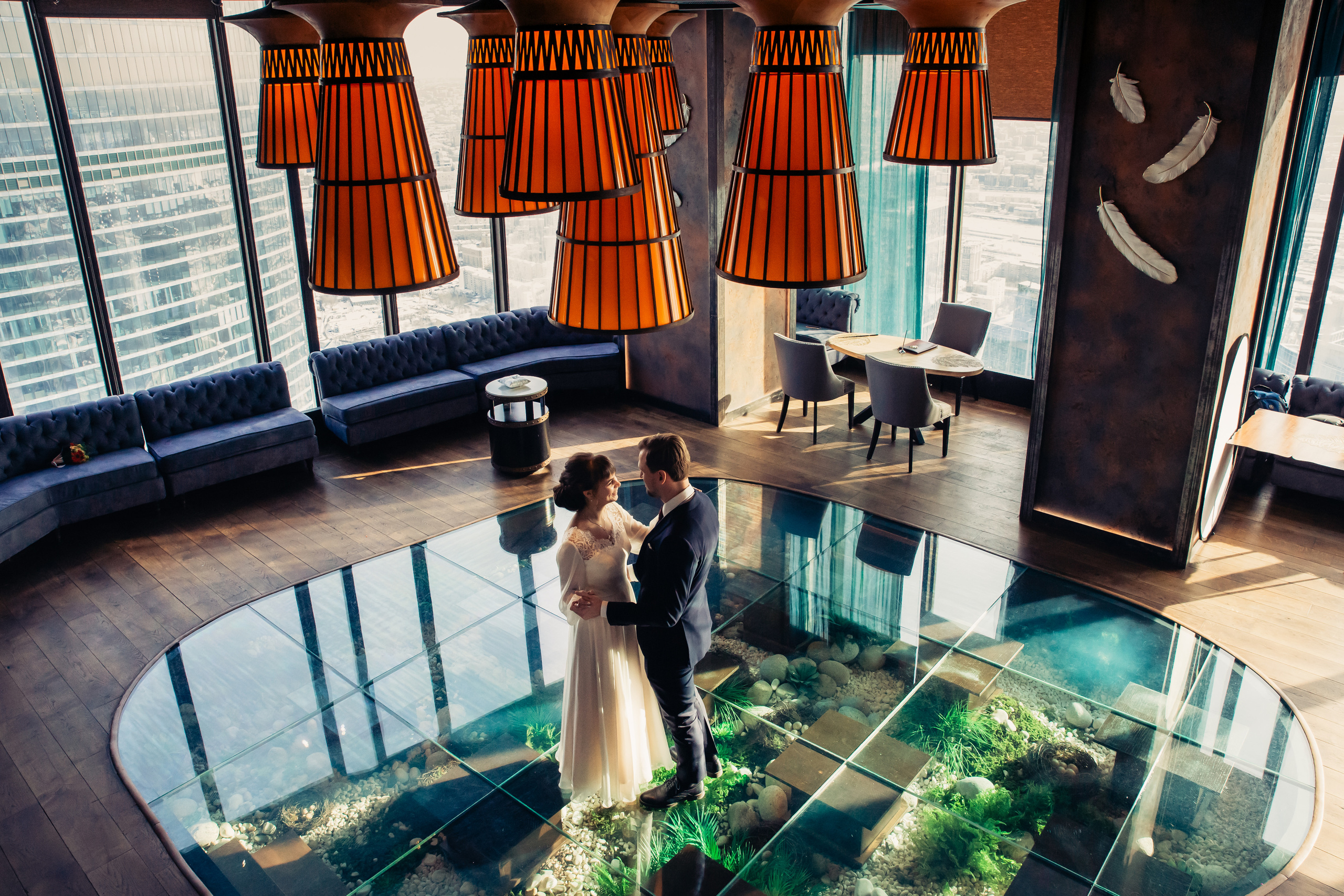 Ольга и Евгений — площадка для бракосочетаний в ОКО. Фотограф в Москве Наталья Спиридонова