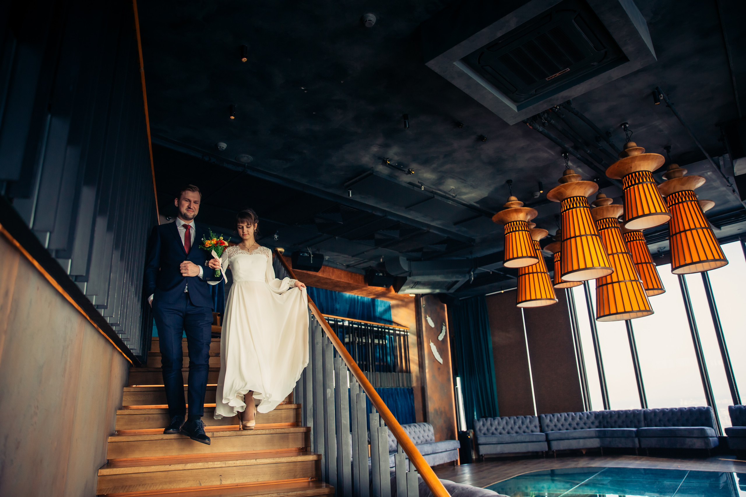 Ольга и Евгений — площадка для бракосочетаний в ОКО. Фотограф в Москве Наталья Спиридонова