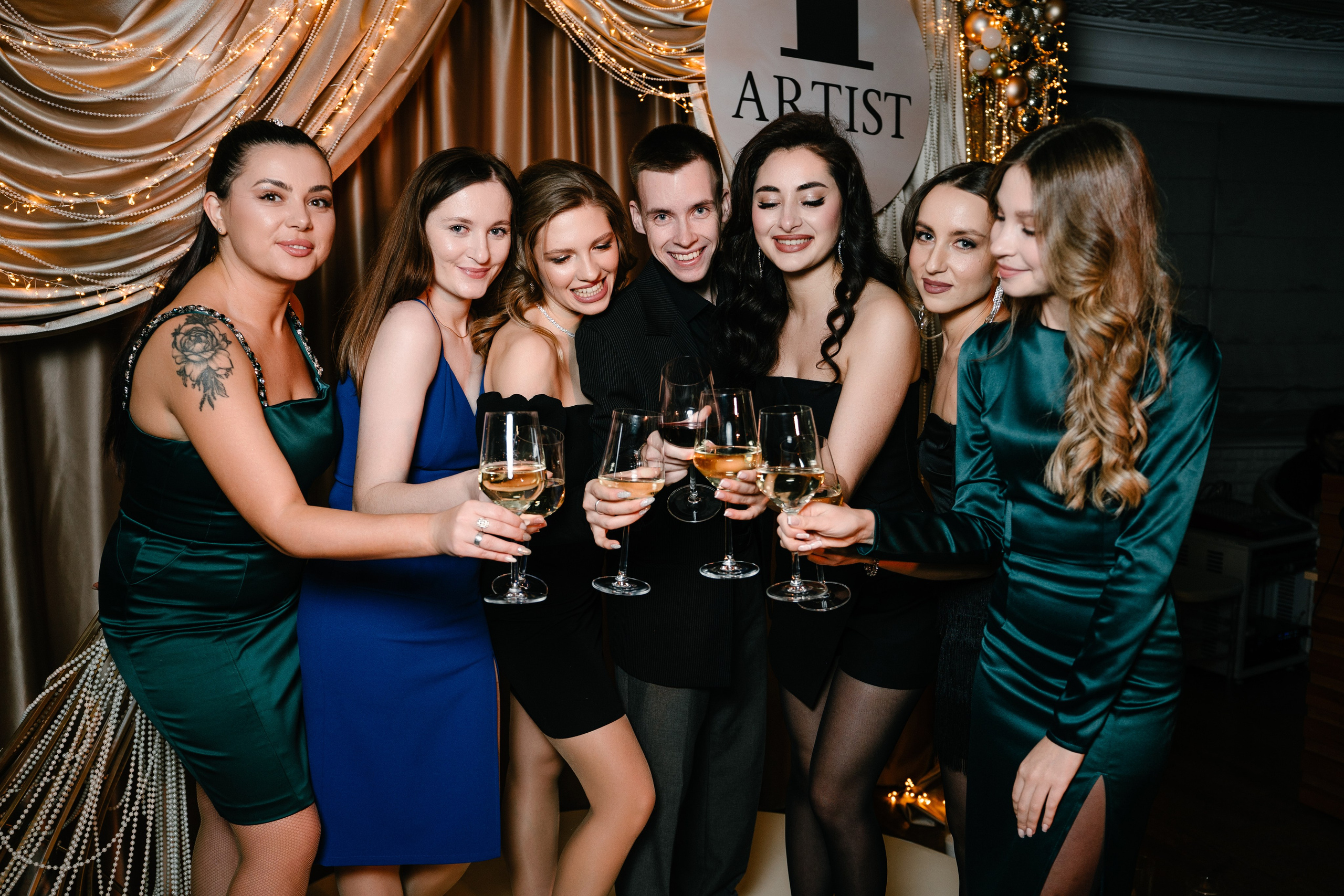 Новогодний вечер в Артисте. Свадебный и семейный фотограф в Воронеже Анастасия Бойко