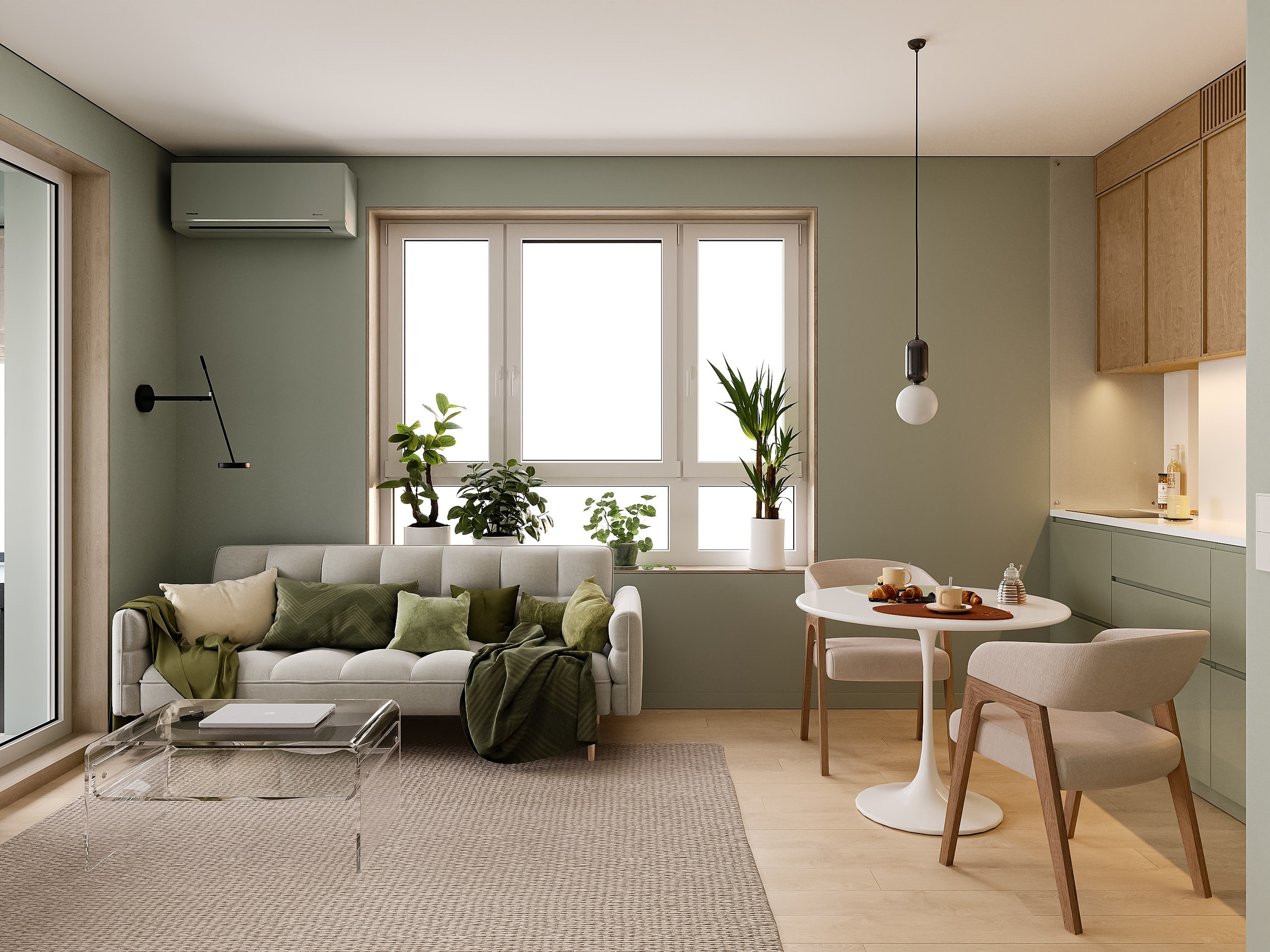 Квартира 37 м². 3Д-Визуализация Наталья Макогонова