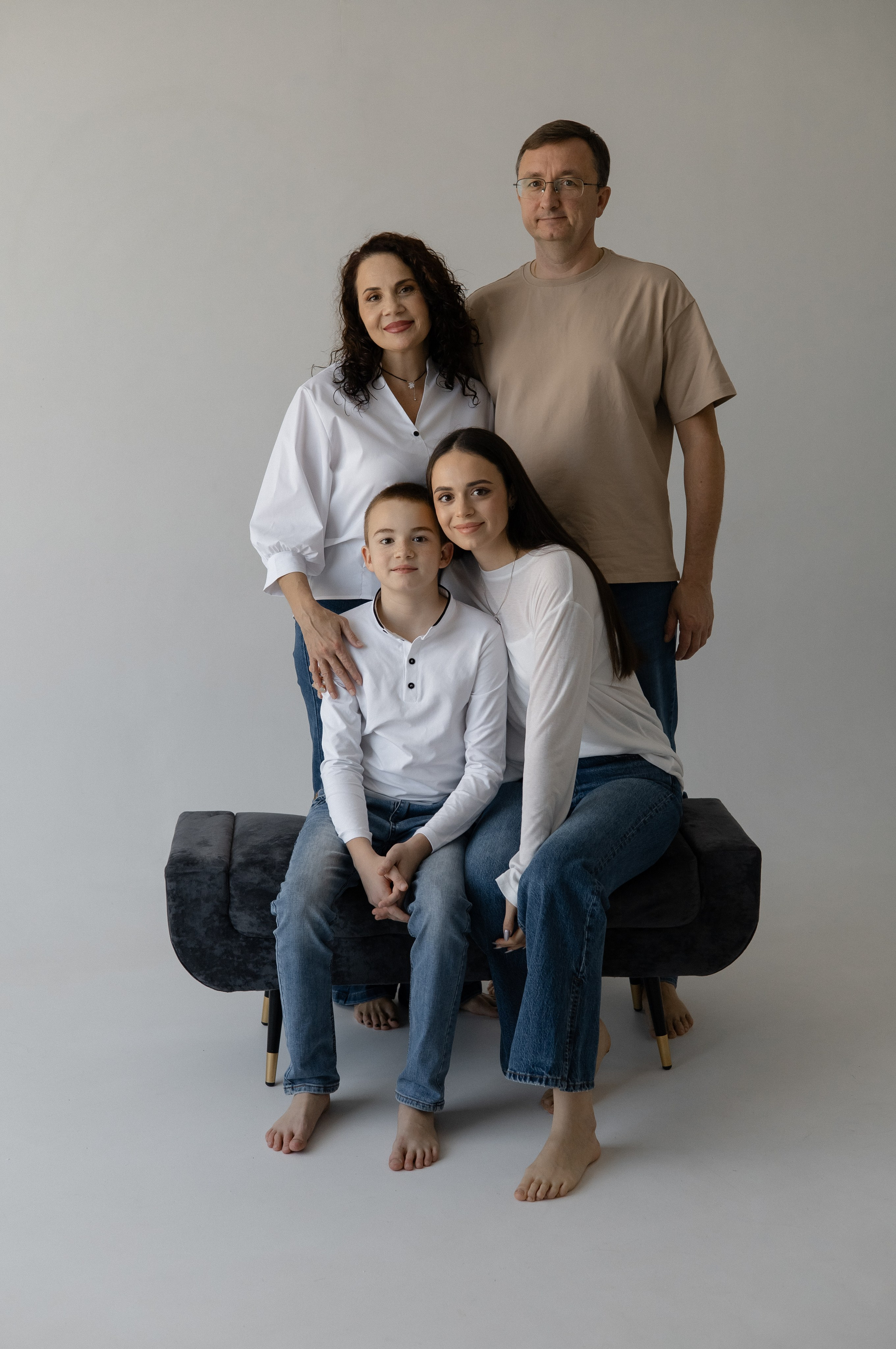 Большая семья Циклорама. Семейный и свадебный фотограф в Краснодаре Елизавета Замаева