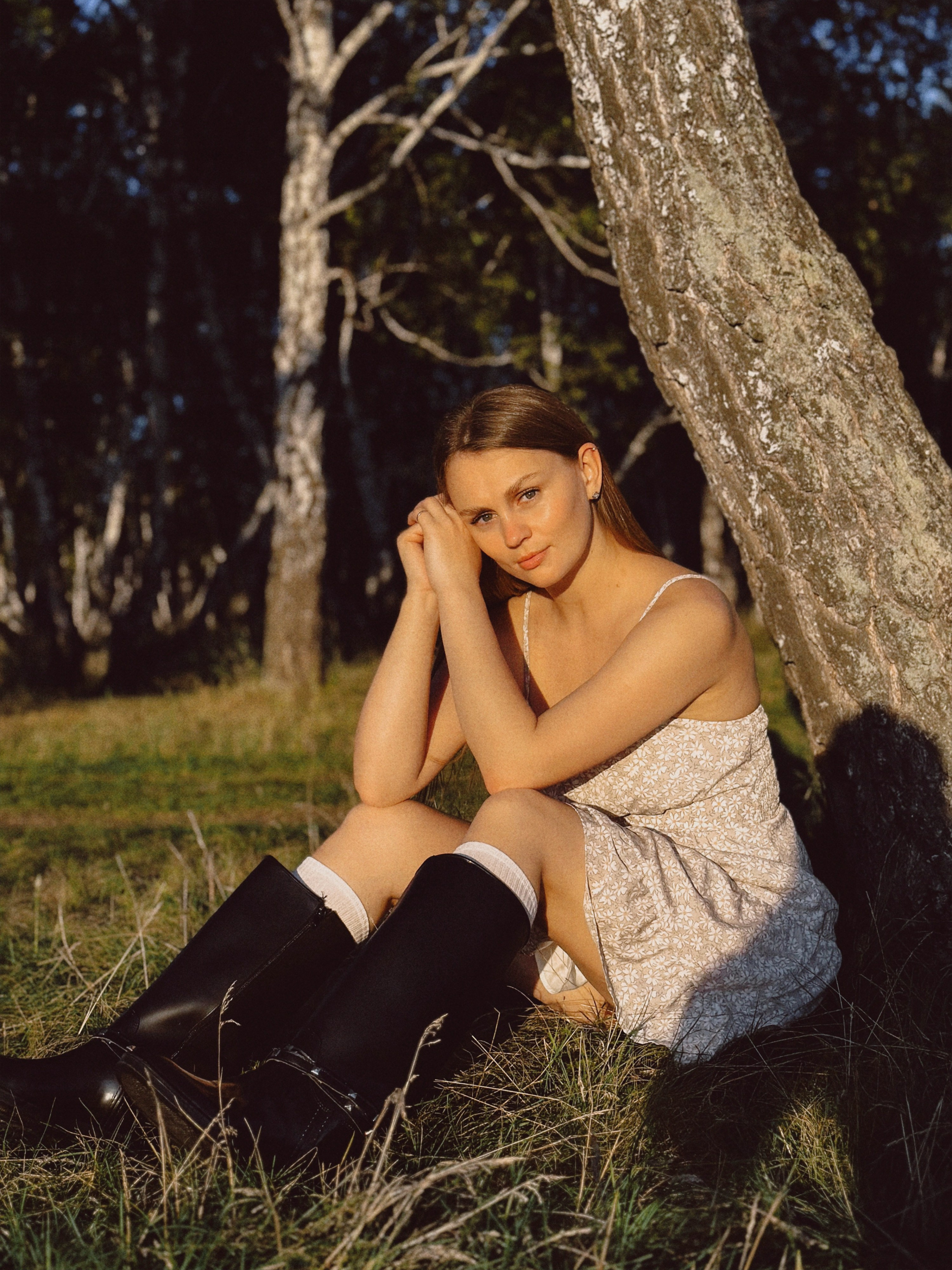 Ретро в берёзовом лесу. Чувственный мобильный фотограф в Казани и Сочи Дьяченко Дарья