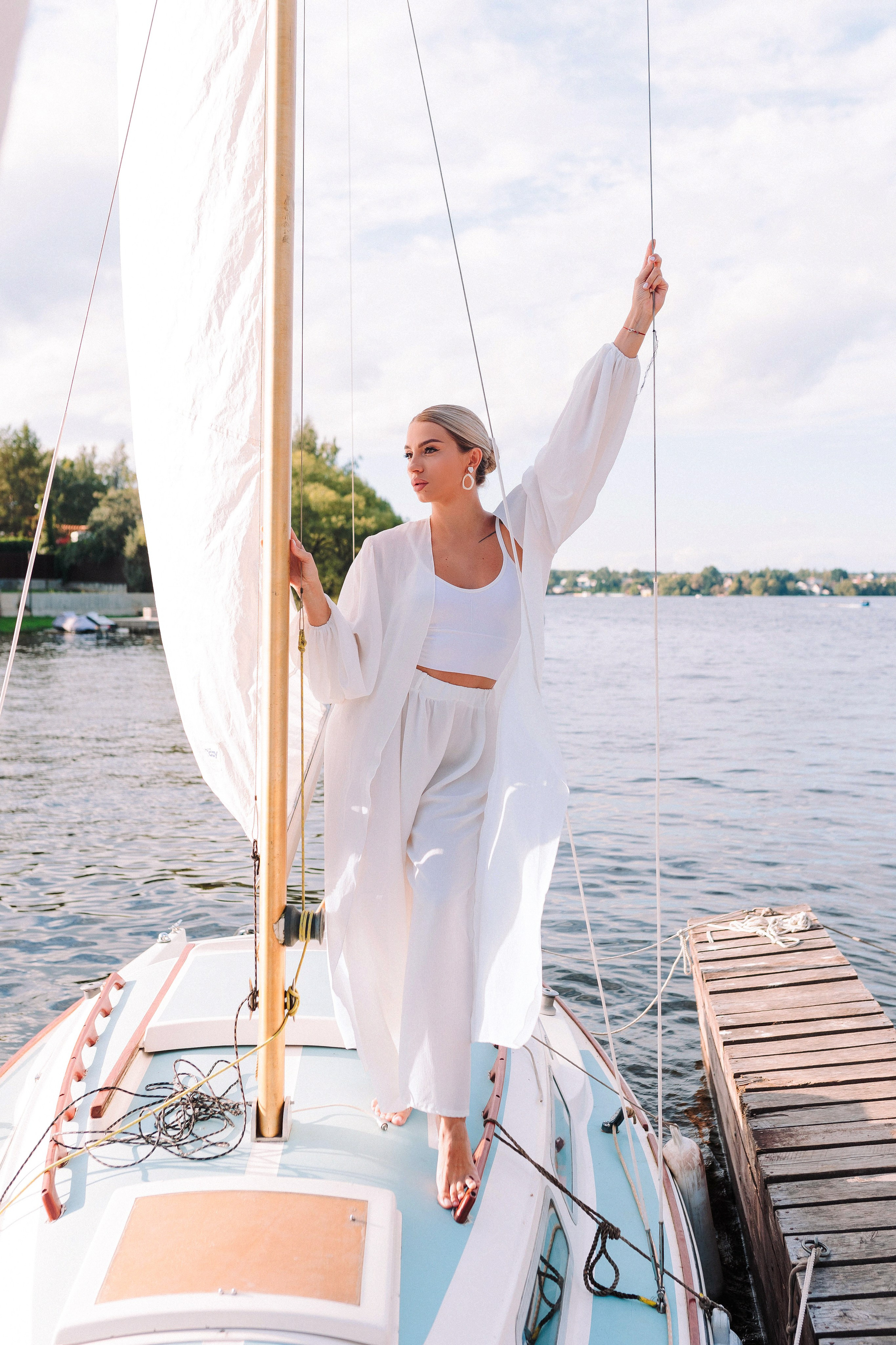 Съёмка на яхте. Фотограф Полина Лытнева