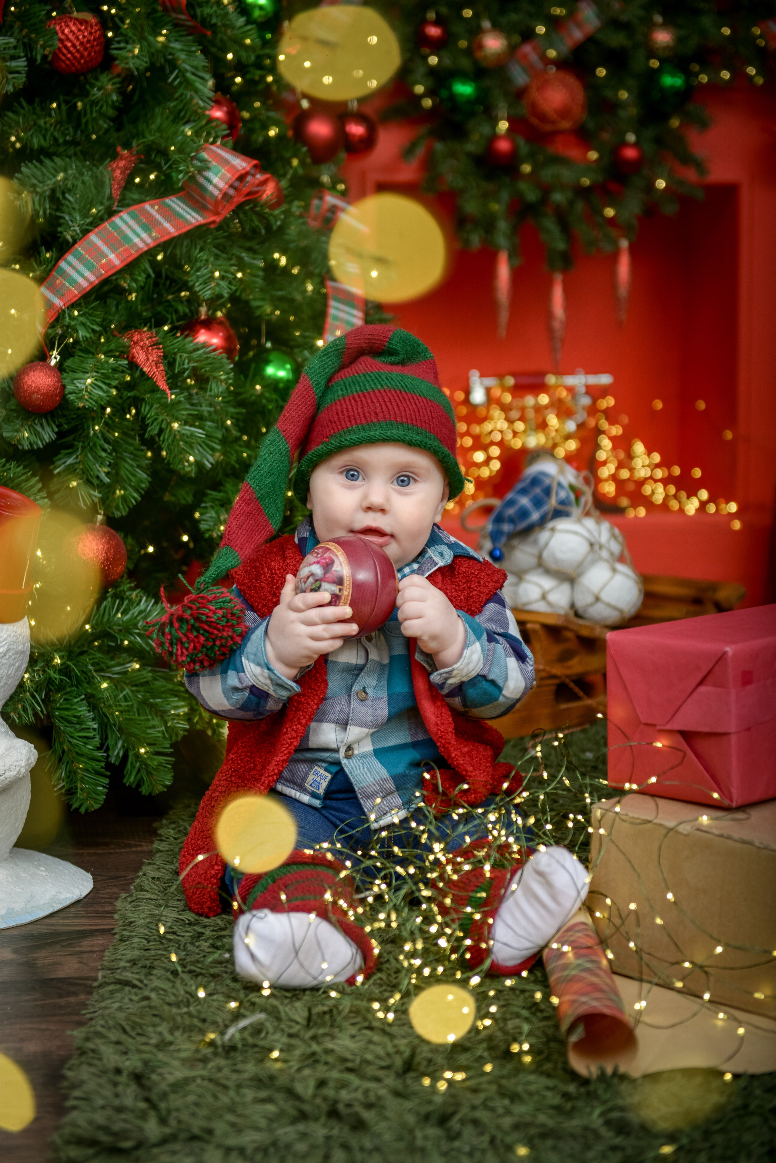 Встреча с Дедом Морозом (ежегодный). Татьяна Гойда портретный и семейный фотограф Ленск. Выпускные альбомы