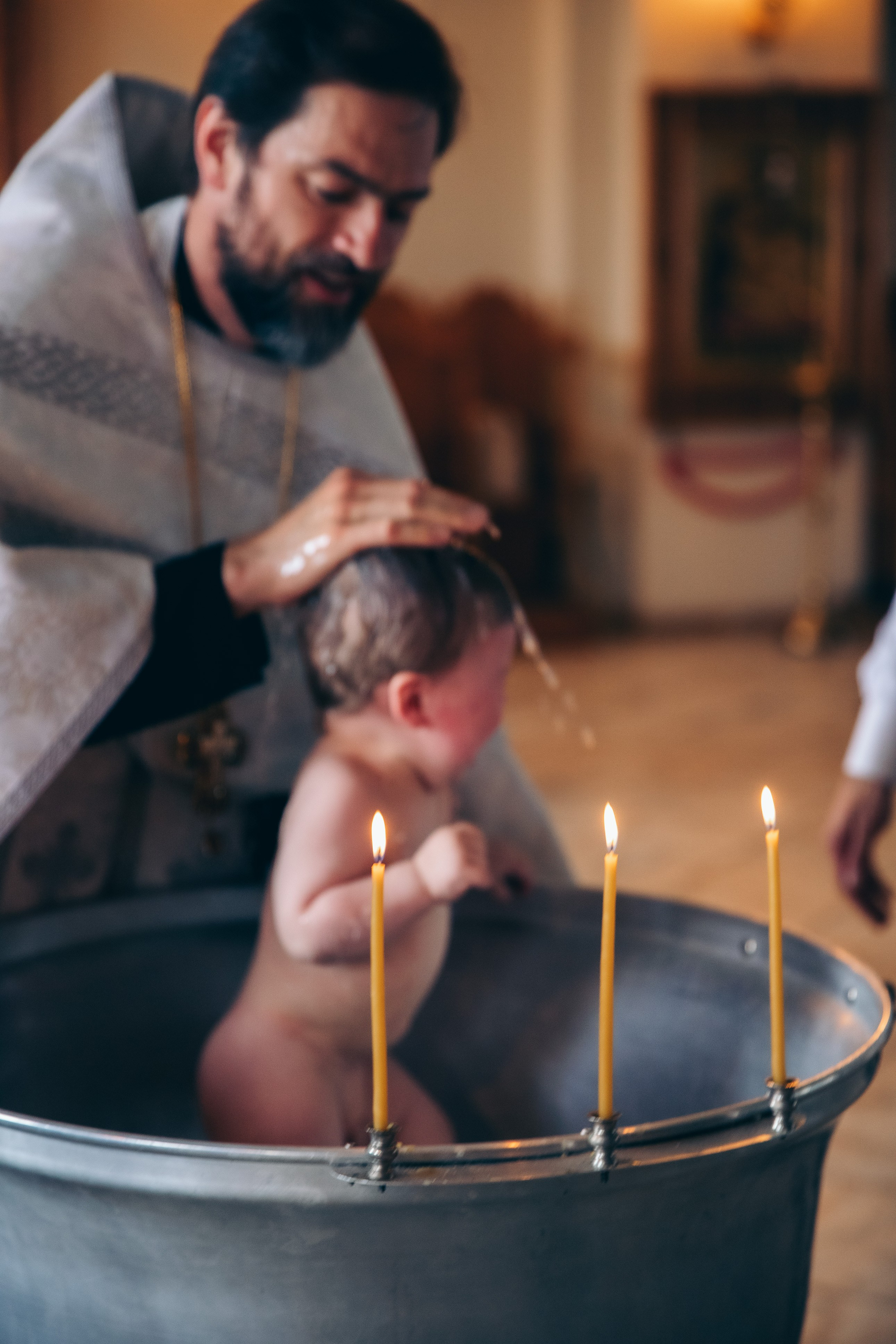 Таинство Крещения младенца Андрея. Семейный и детский фотограф. Москва. Пронина Тома