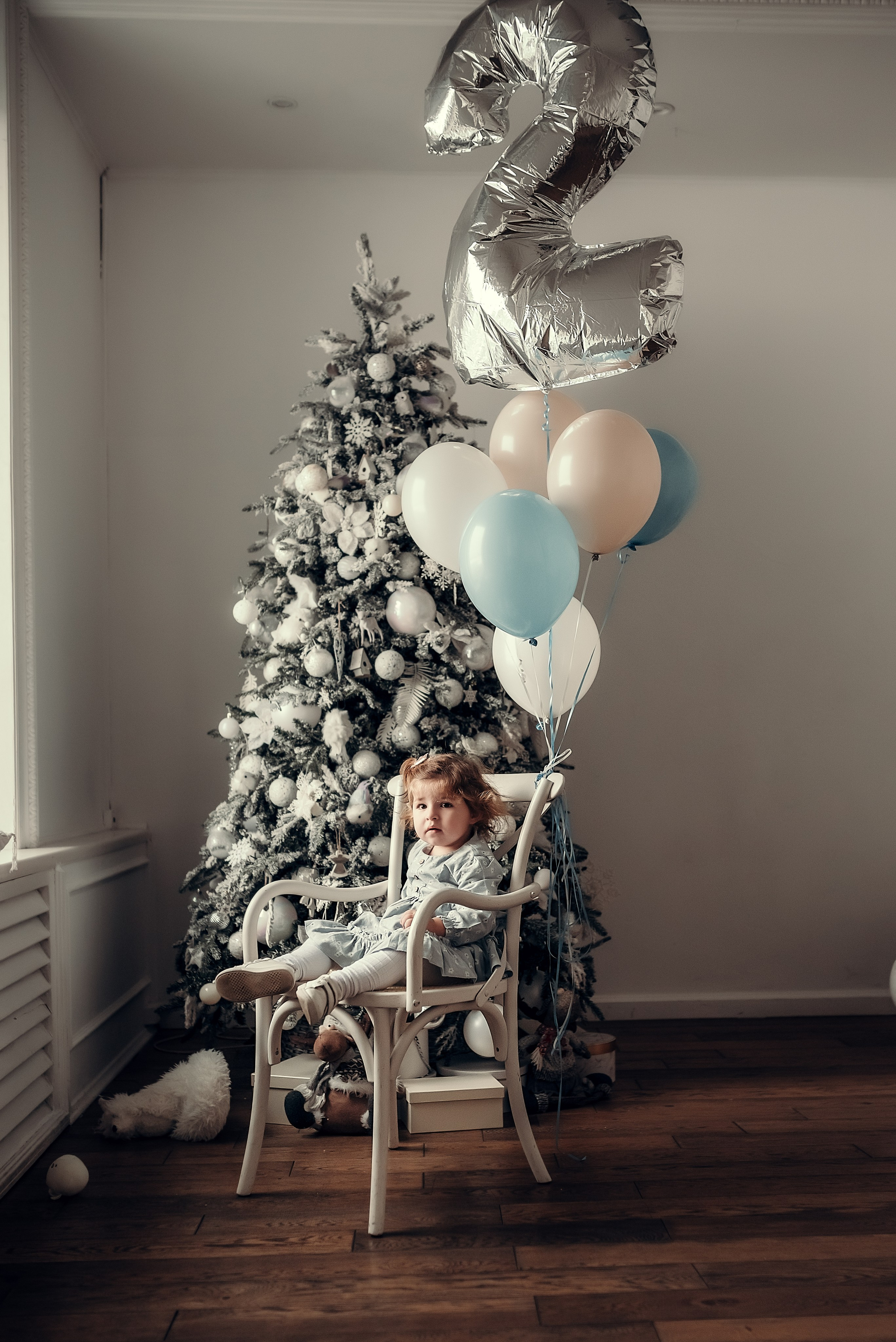 Фотосессия на 2 годика для Веры, студия Skypoint. Фотограф в Санкт- Петербурге Мария Золотарь