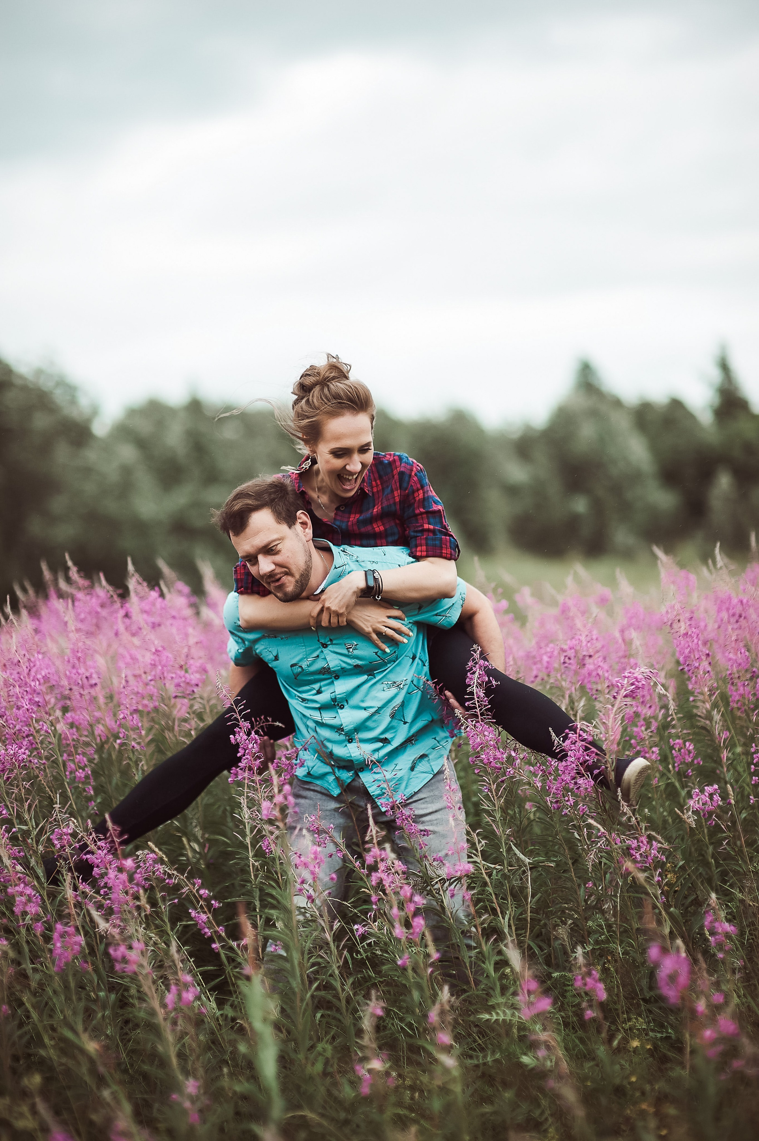 Александра и Вячеслав (фотосессия Love story на природе). Портретный, семейный и свадебный фотограф в Санкт-Петербурге и в Пушкине Ширяев Денис