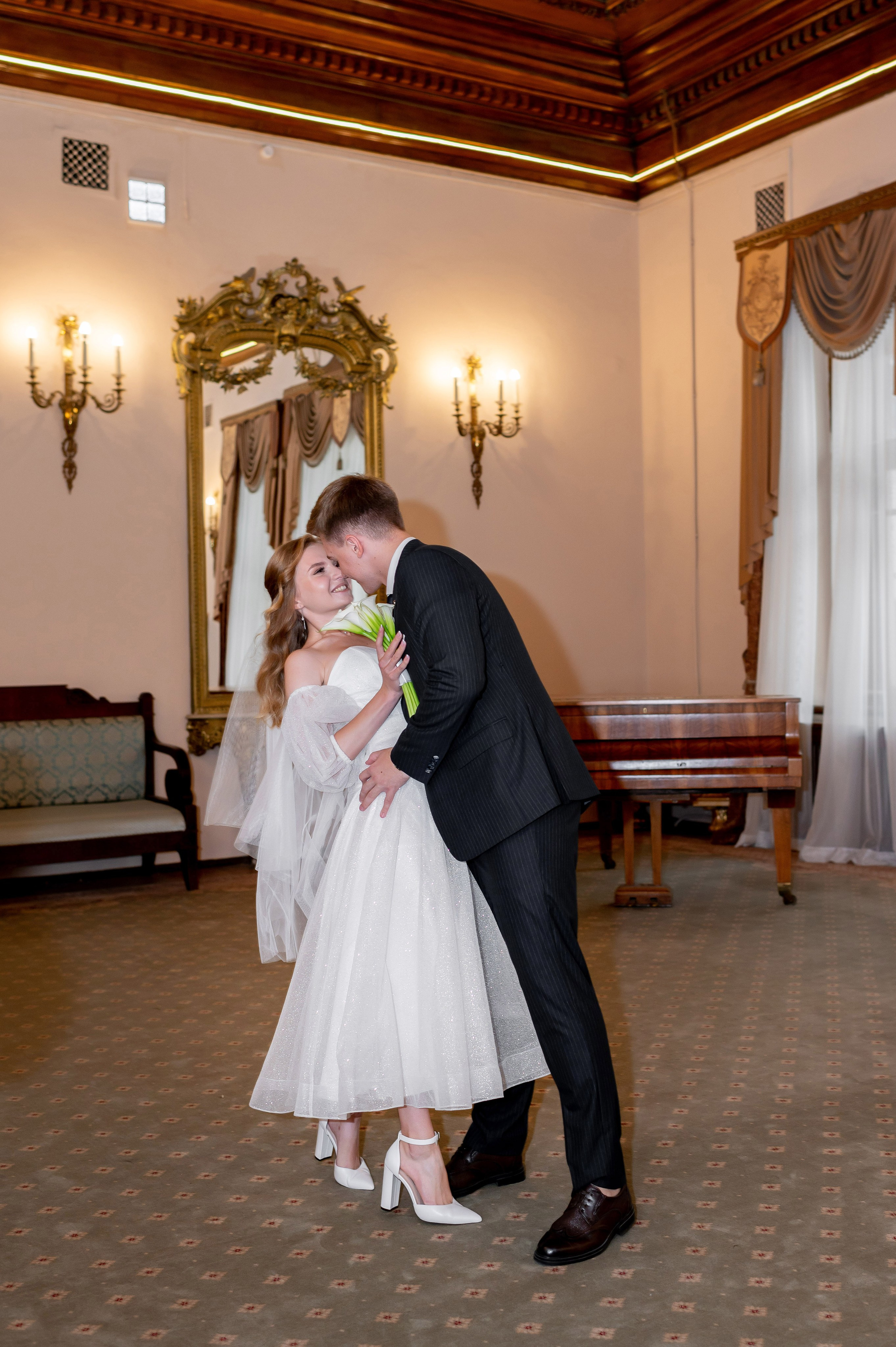 Анастасия и Михаил (Второй Дворец Бракосочетания на Фурштатской улице 52, фотосессия в Таврическом парке). Портретный, семейный и свадебный фотограф в Санкт-Петербурге и в Пушкине Ширяев Денис