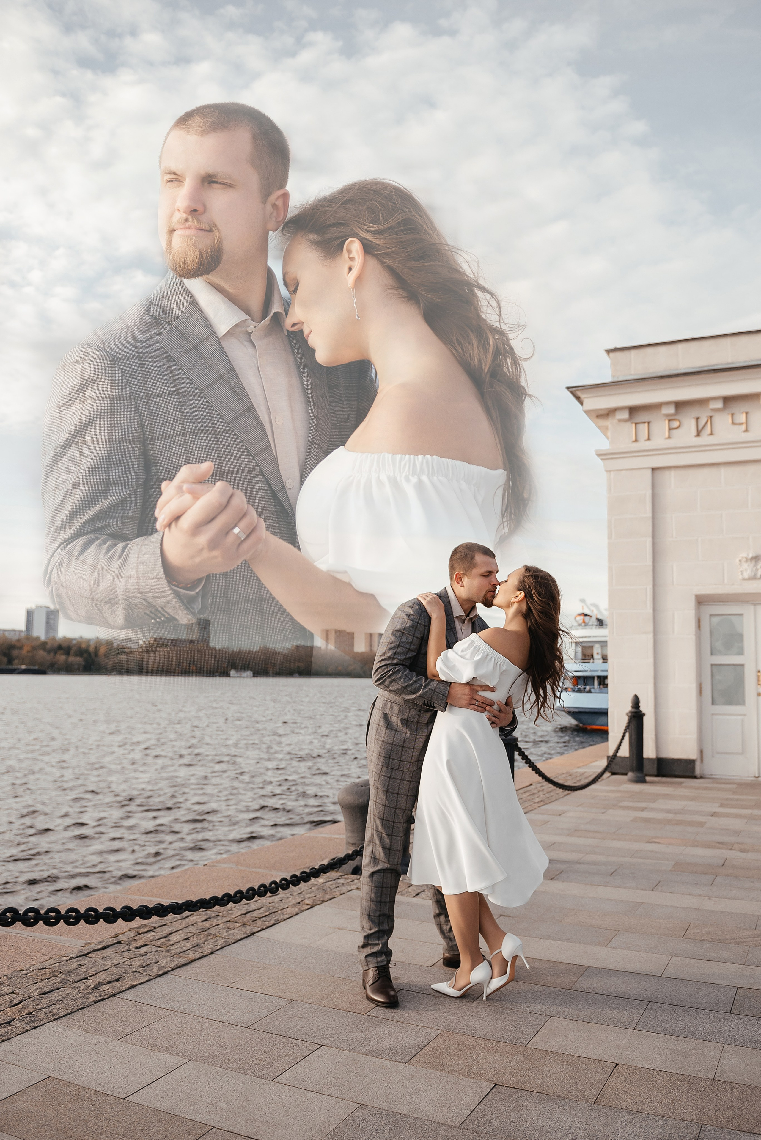Свадебный фотограф в Москве на речном вокзале