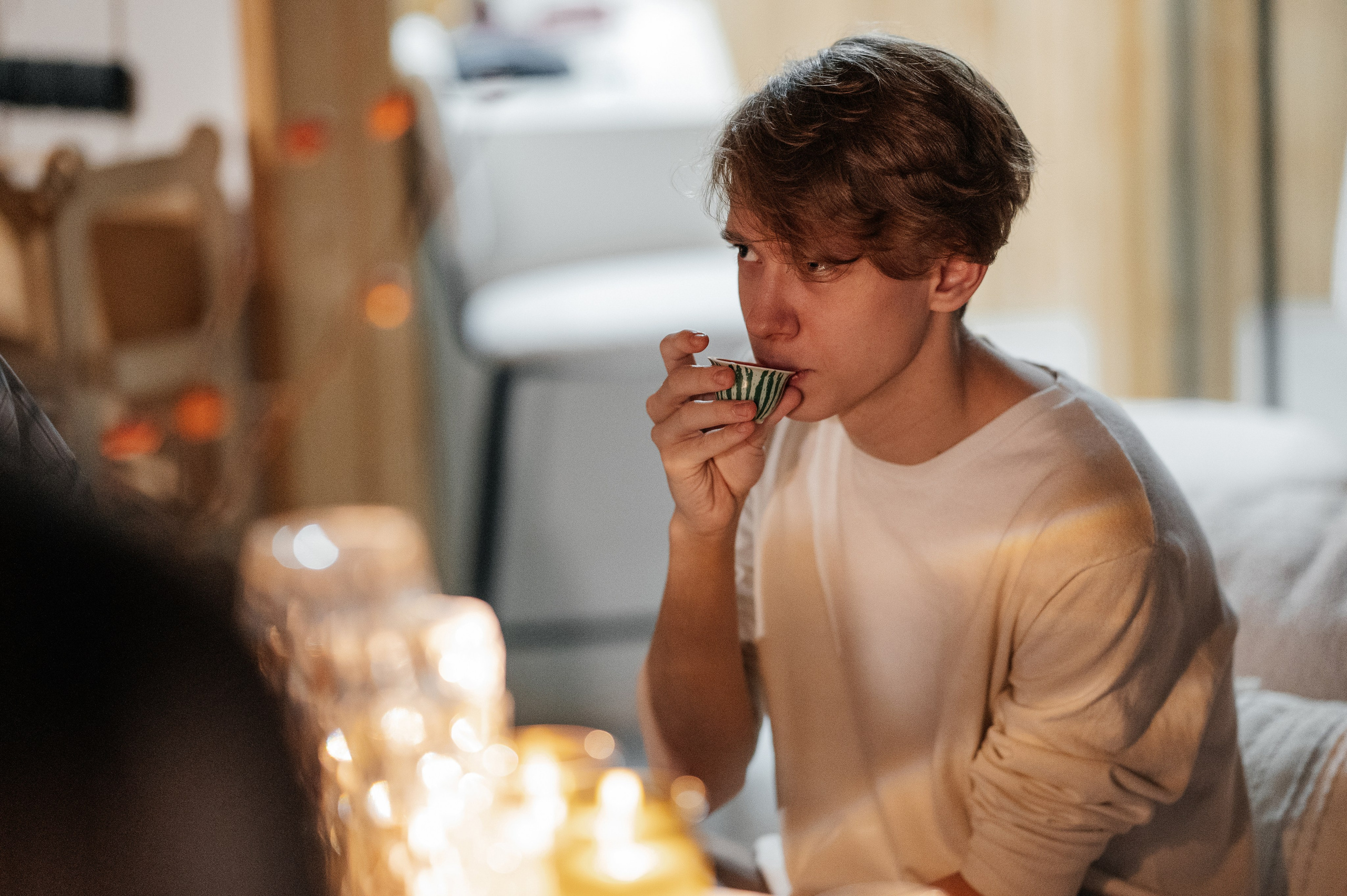 Невероятно атмосферный семейный ужин. Wedding photographer in Moscow and around the world Andrey Medvednikov