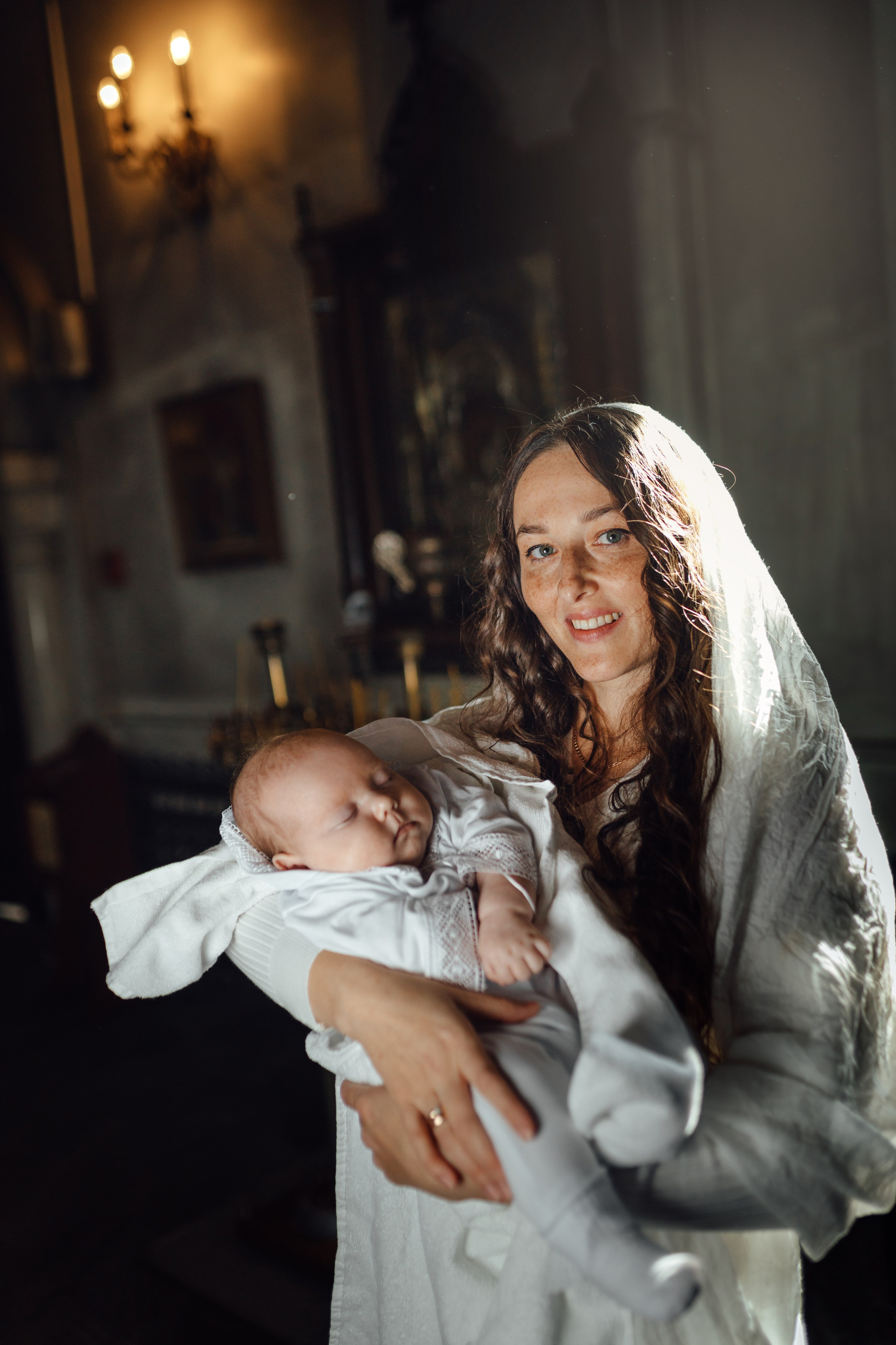 Крещение Тимура храм иконы Всех Скорбящих Радость, октябрь 2024