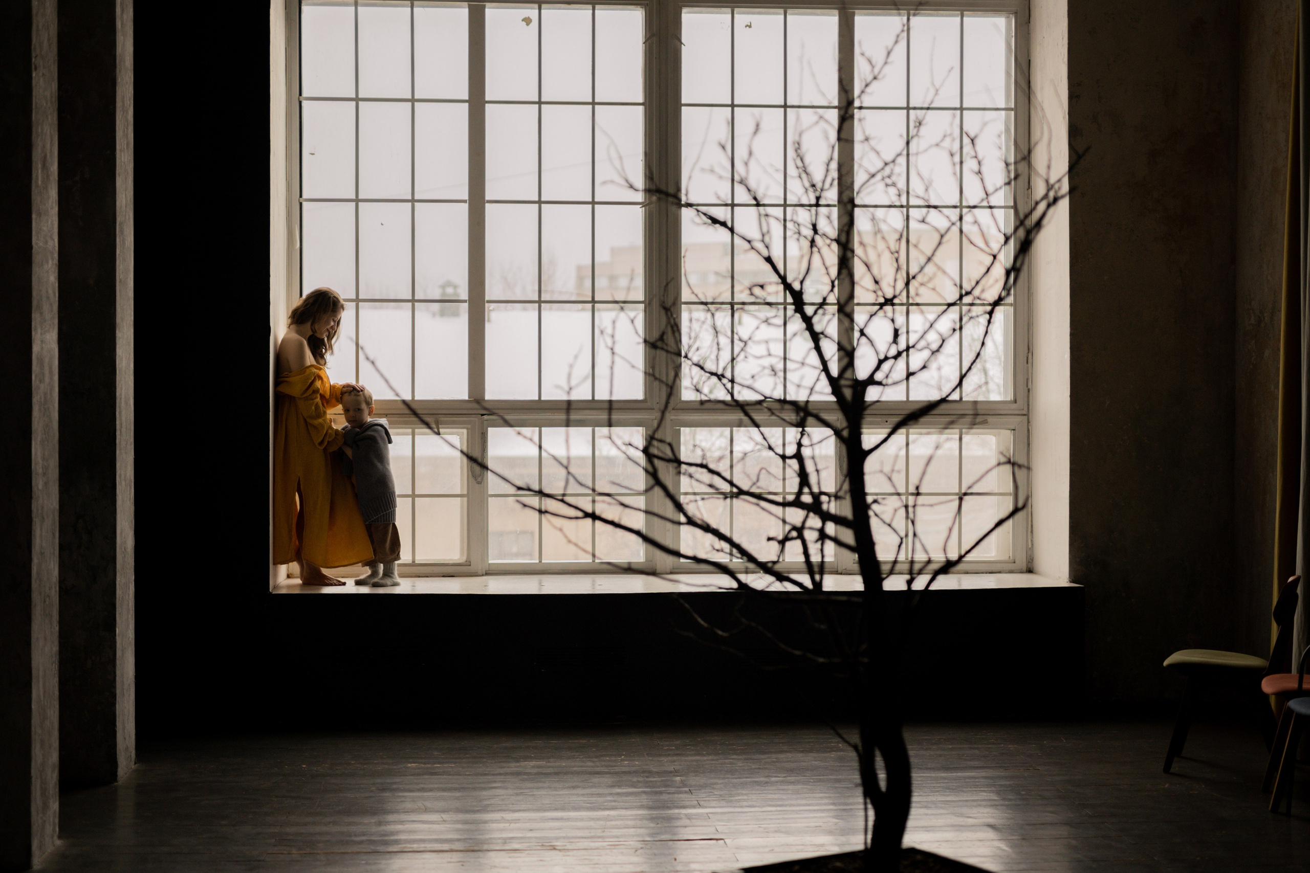 Татьяна и Миша в студии. Фотограф грудного вскармливания в Москве Екатерина