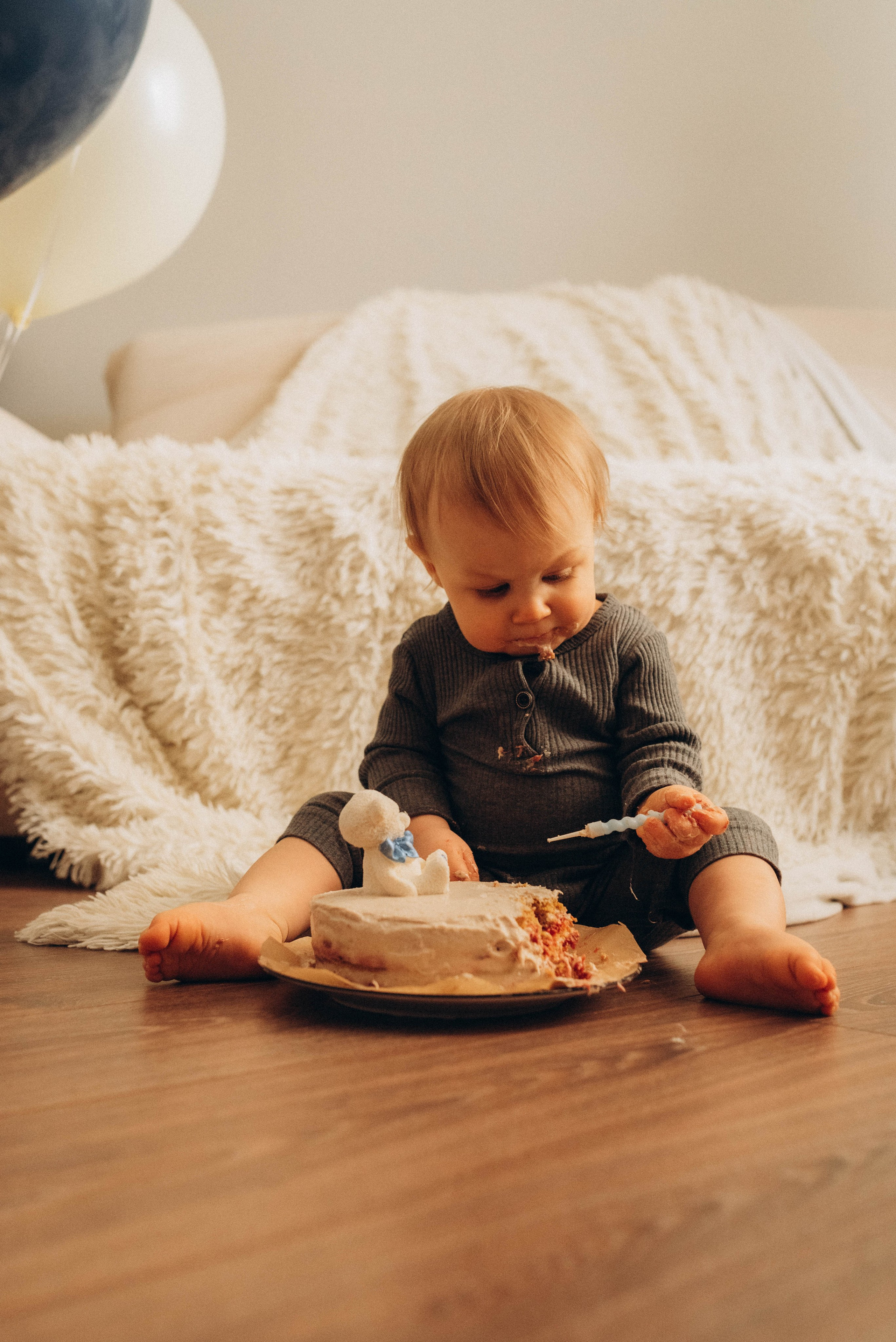 Домашняя фотосессия ко дню рождения малыша. Семейный фотограф в Железнодорожном Масаева Елена
