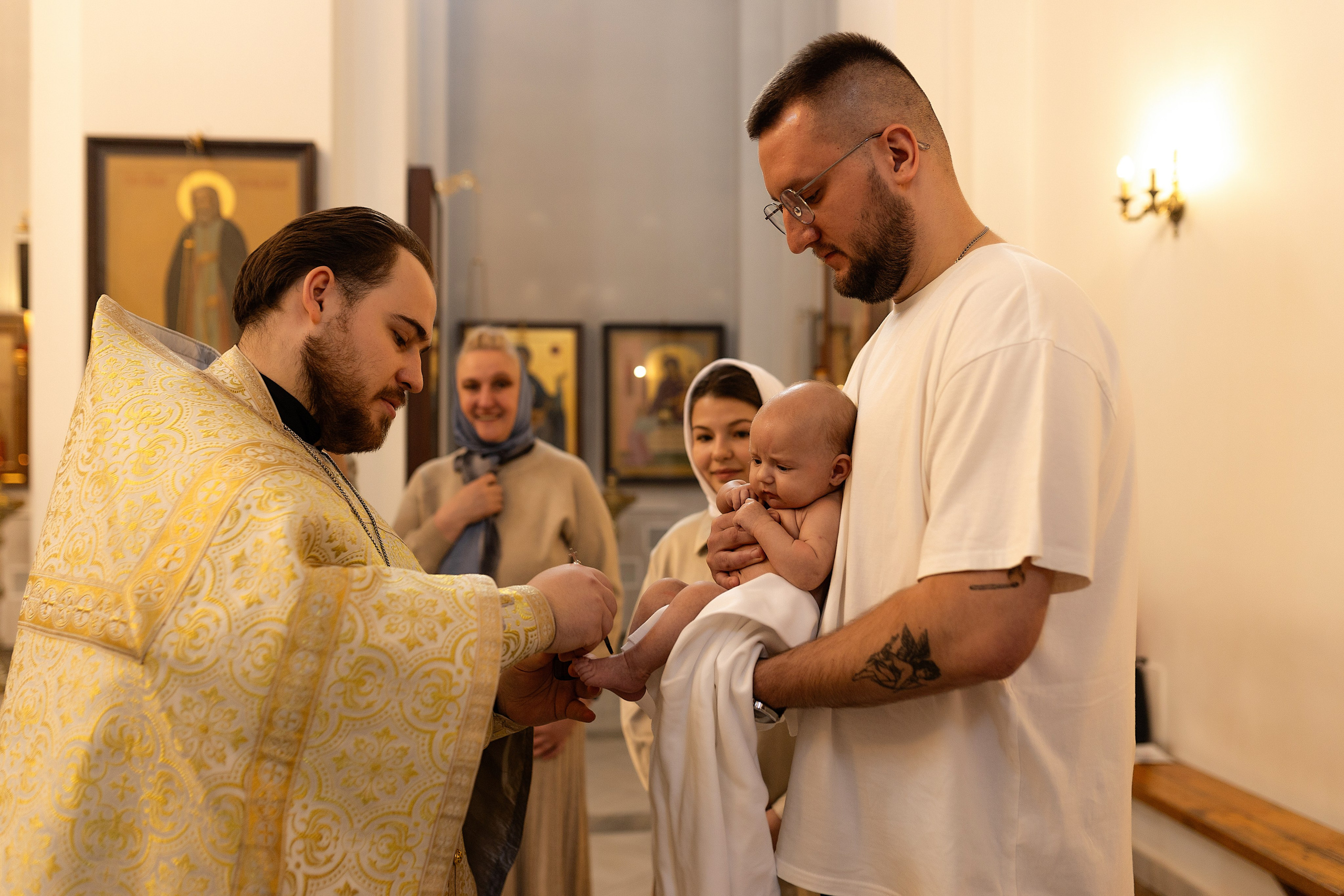 Таинство крещения Алисы. Фотограф в Железнодорожном и Балашихе