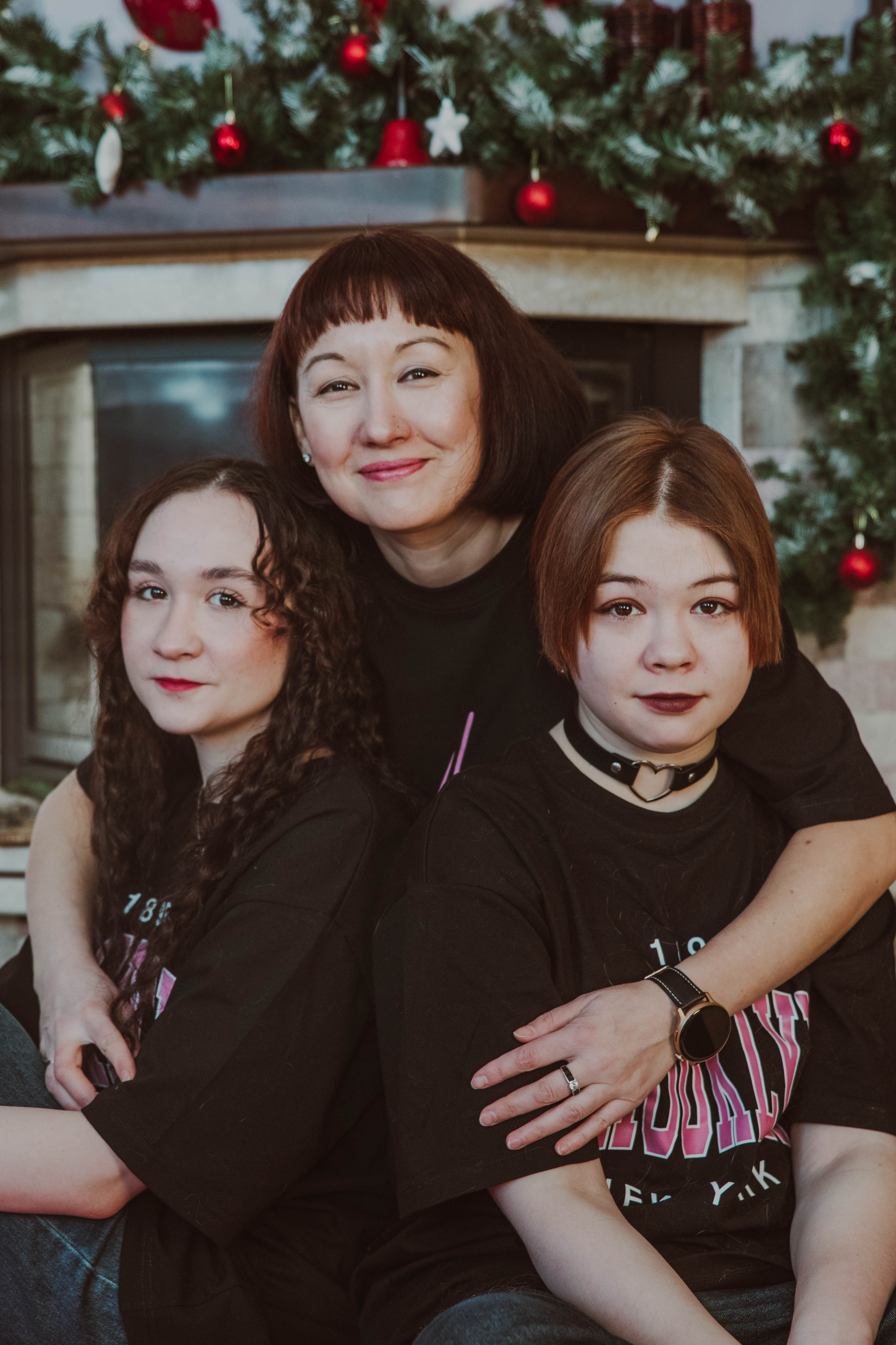 Новый год. Александра и семья. Фотограф Лапочкина Татьяна