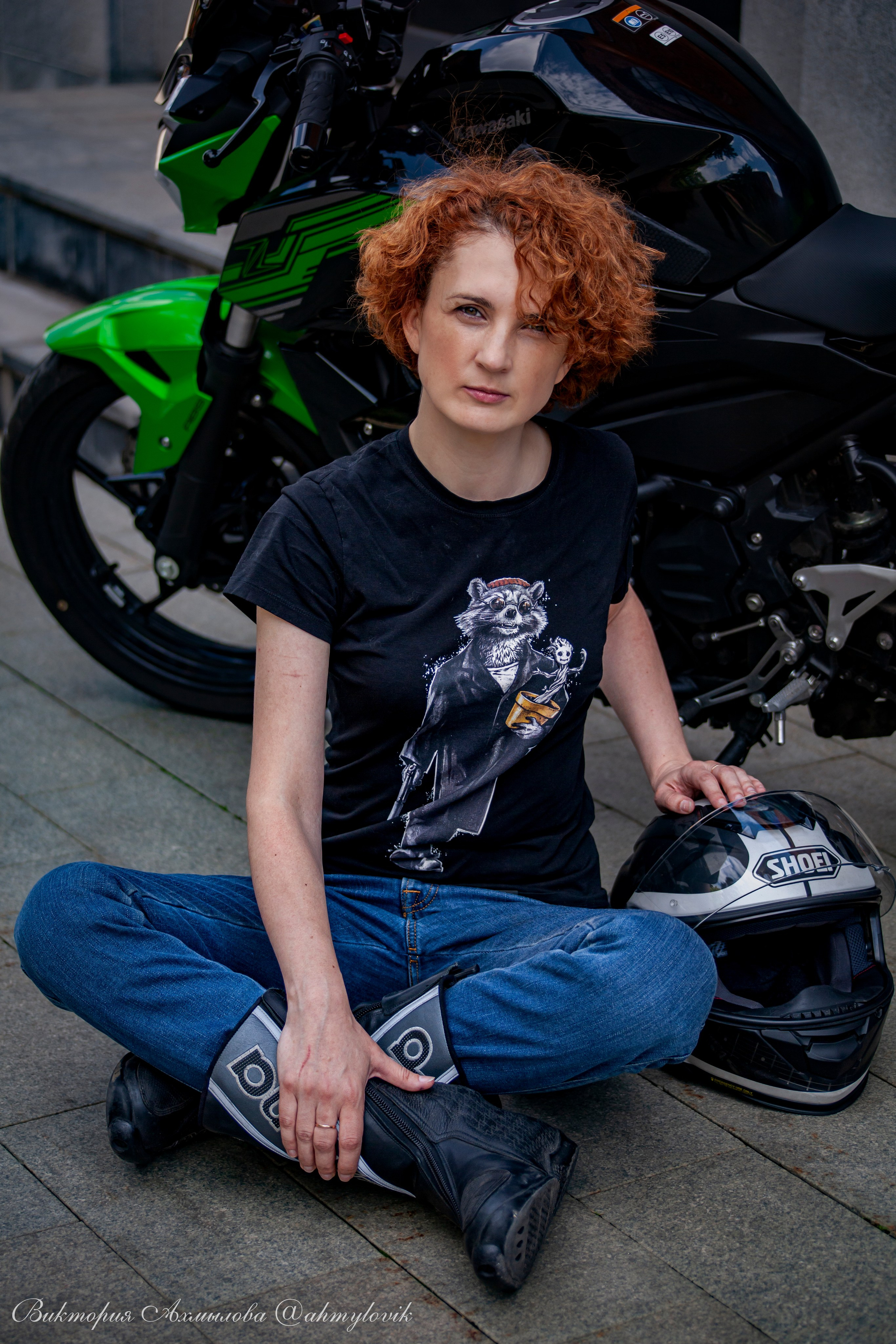 Света Веркова (Kawasaki Ninja Z400). Виктория Ахмылова. Фотограф в Москве