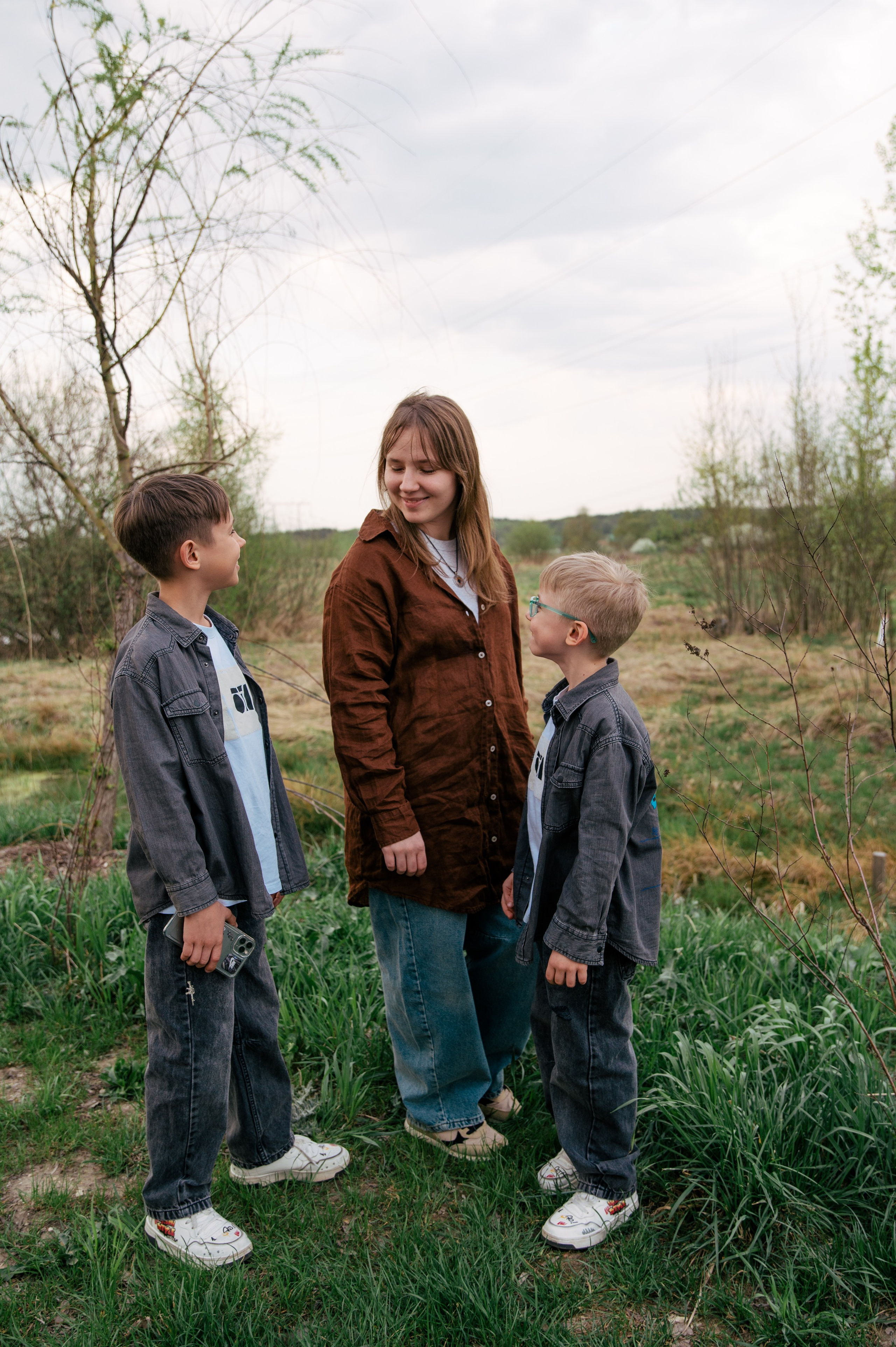 Family. Anna, Sasha, Taya, Tima, Tisha. Art-photographer Ira Wind
