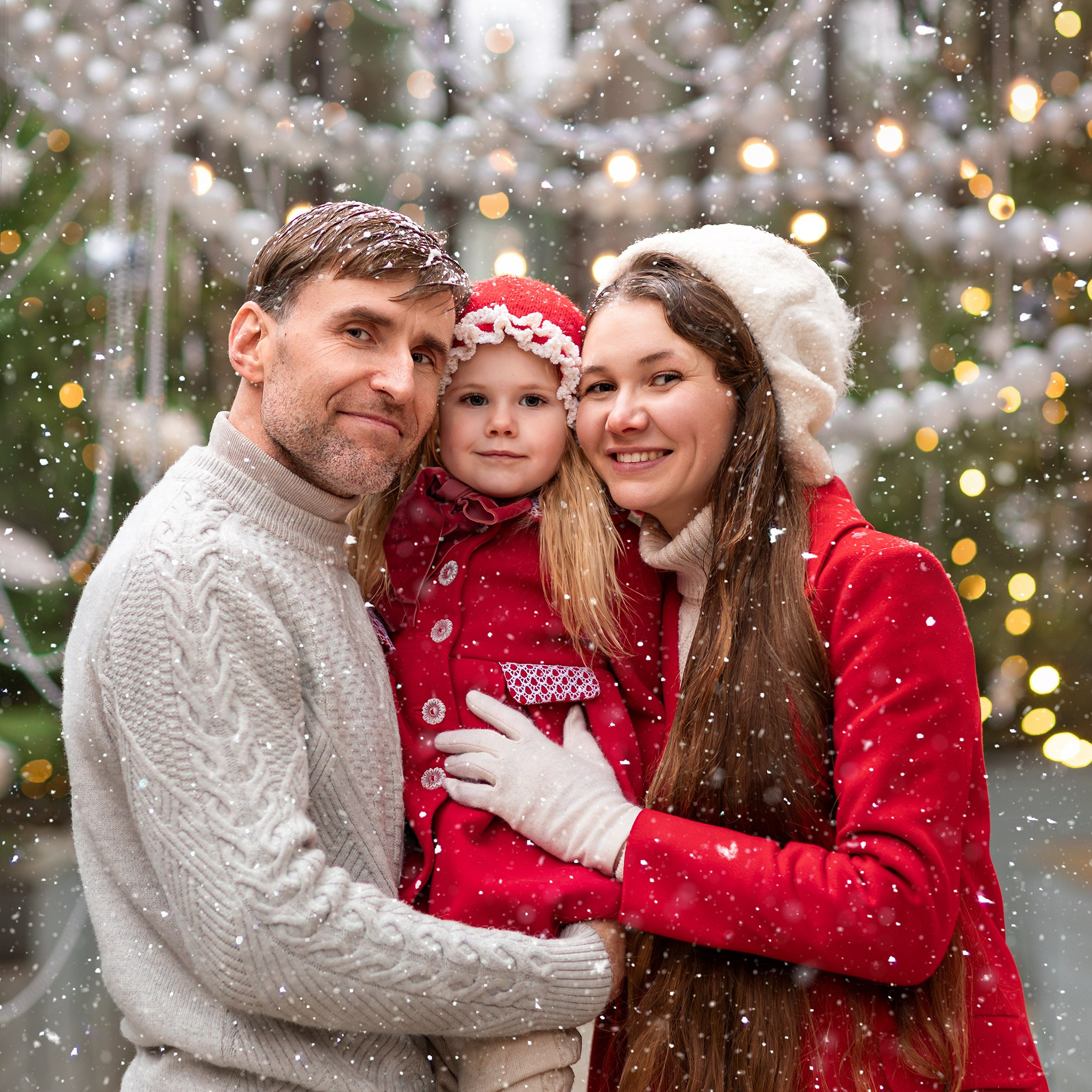 Новогодняя семейная съемка. Детский и семейный фотограф Елена Михайлова в Москве