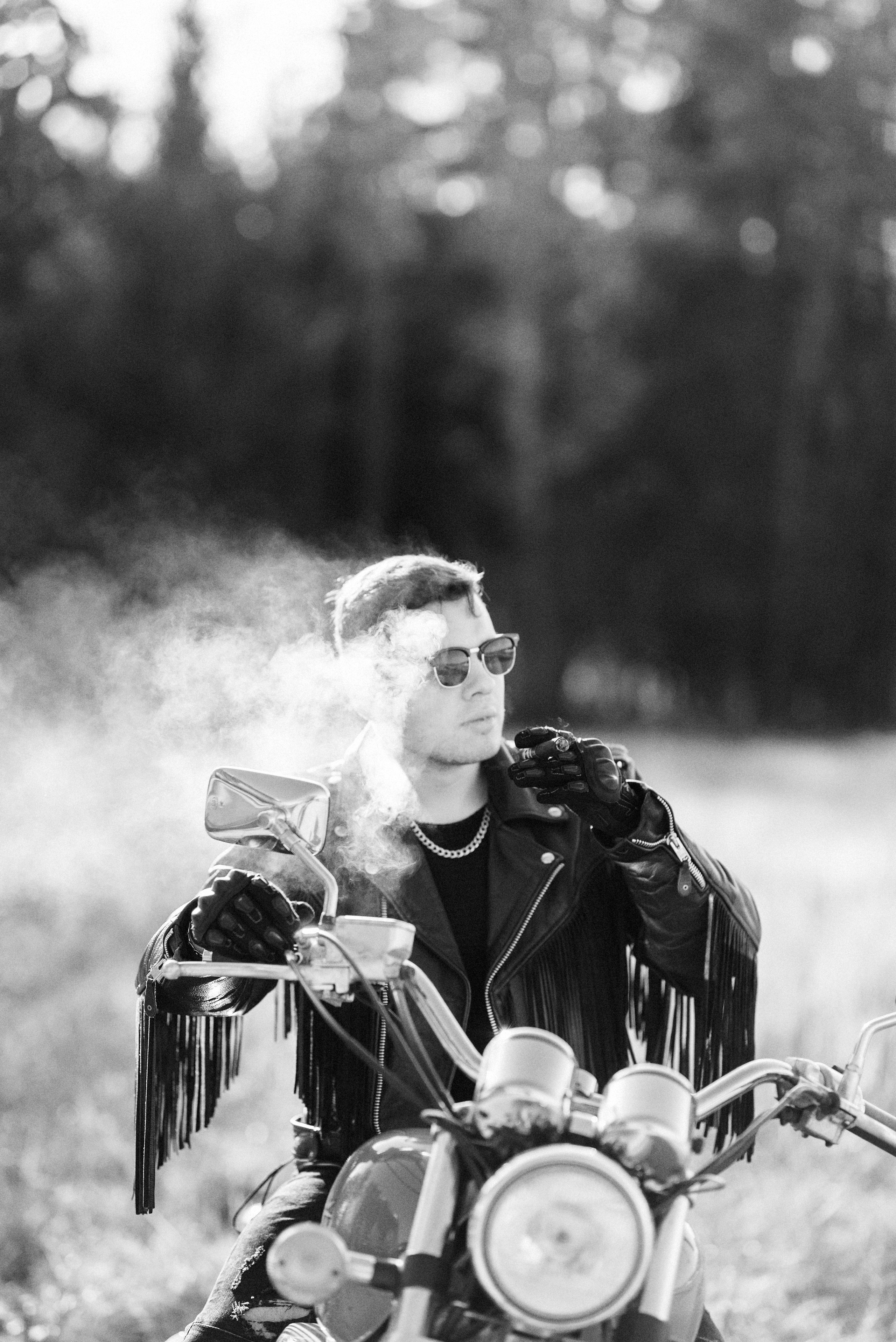 Фотосессия с мотоциклом