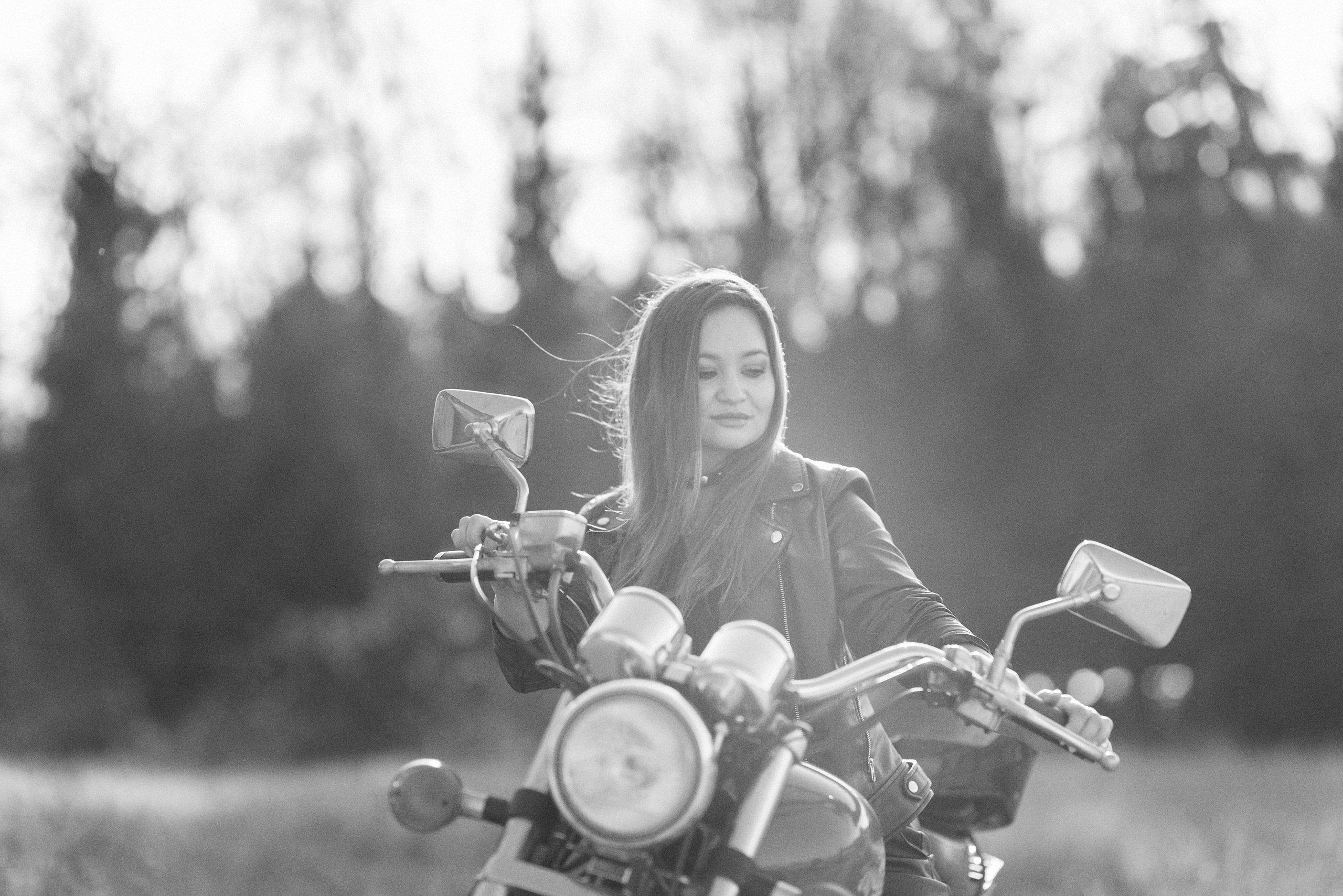 Фотосессия с мотоциклом