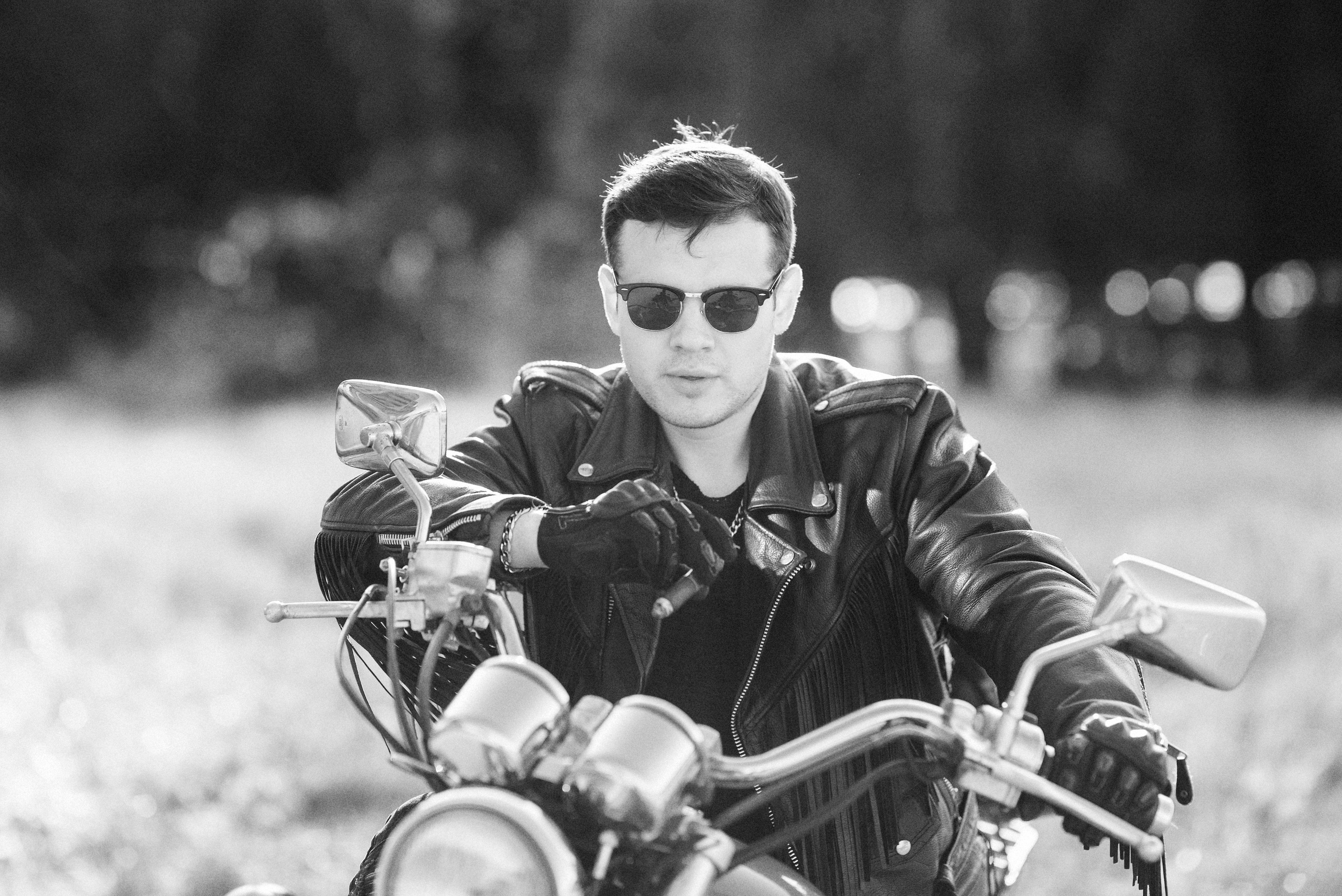 Фотосессия с мотоциклом