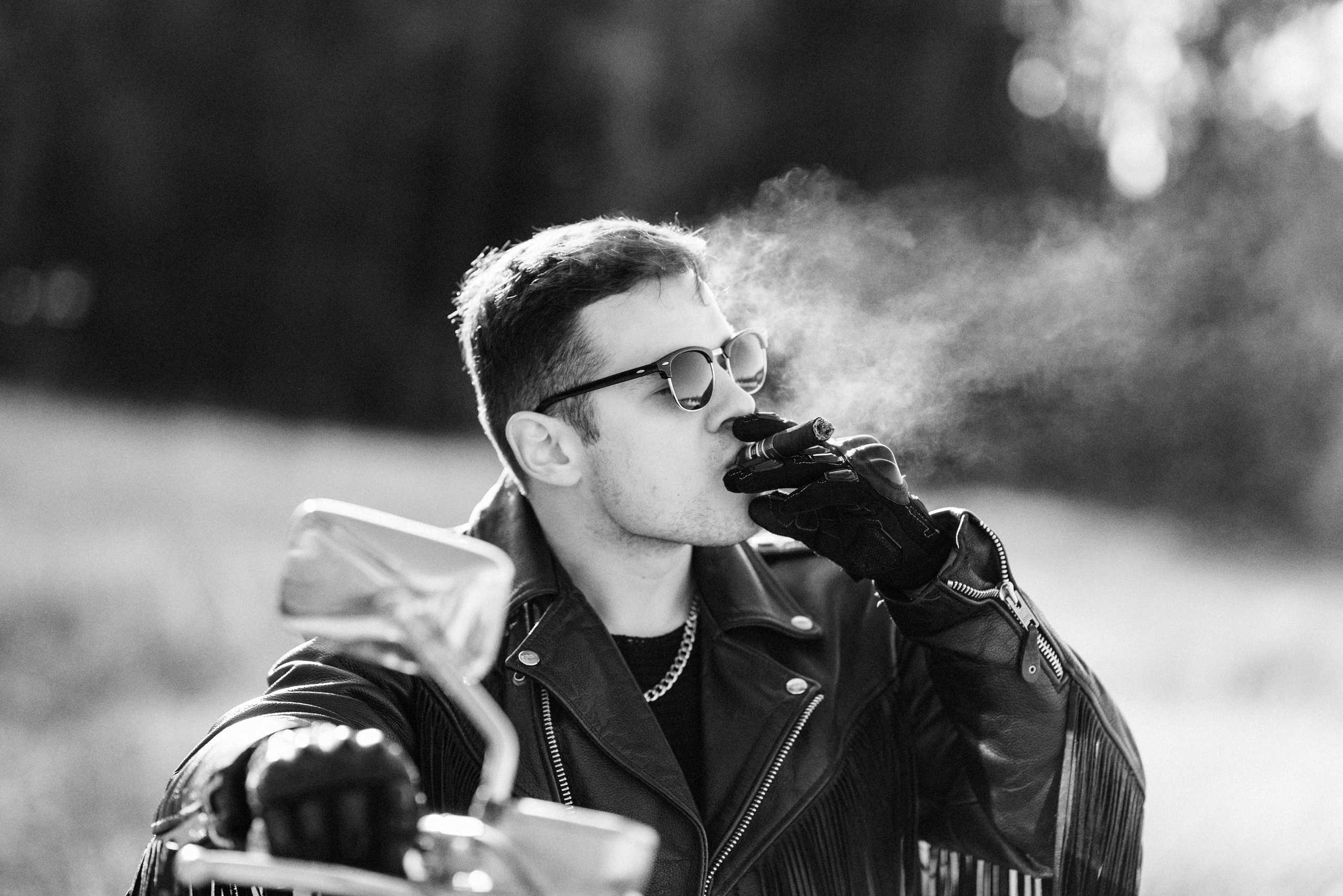 Фотосессия с мотоциклом