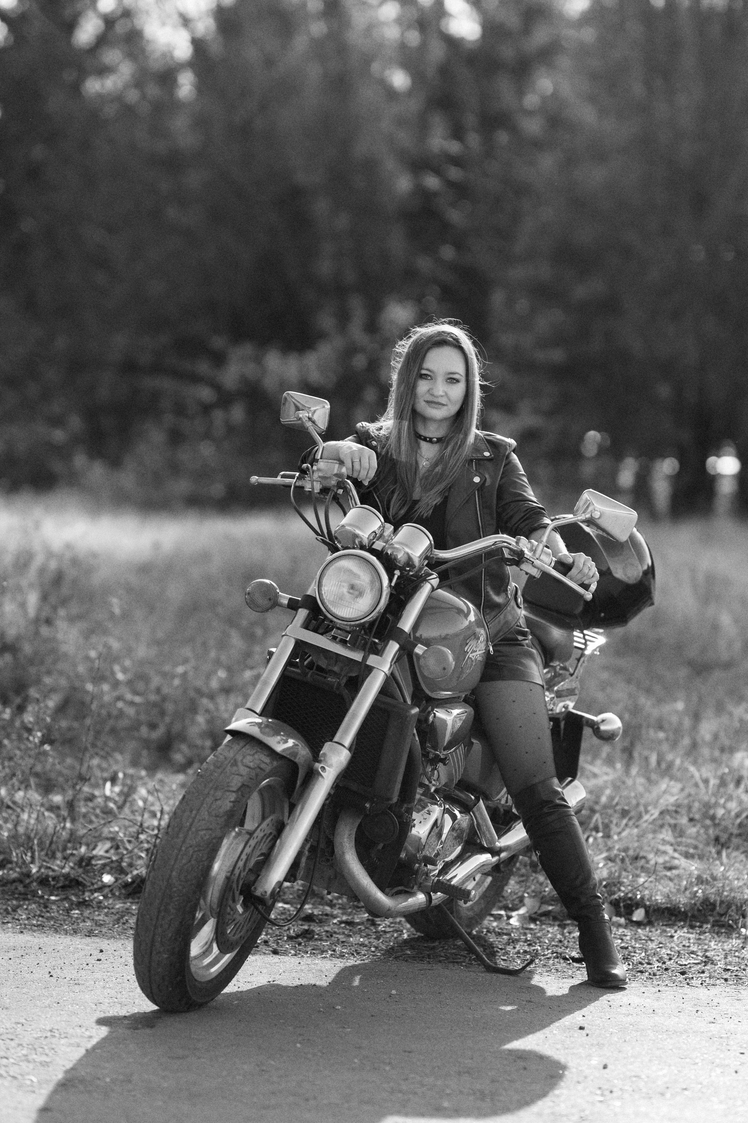 Фотосессия с мотоциклом