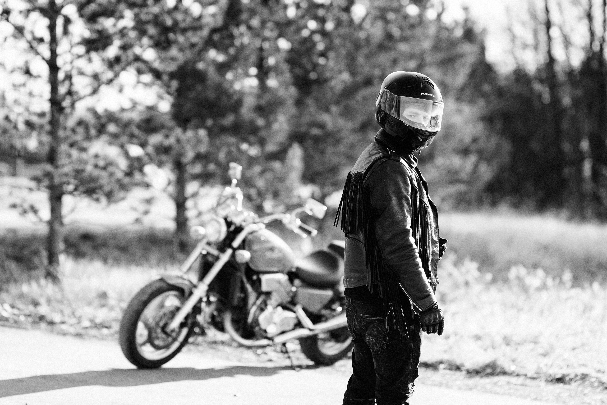 Фотосессия с мотоциклом