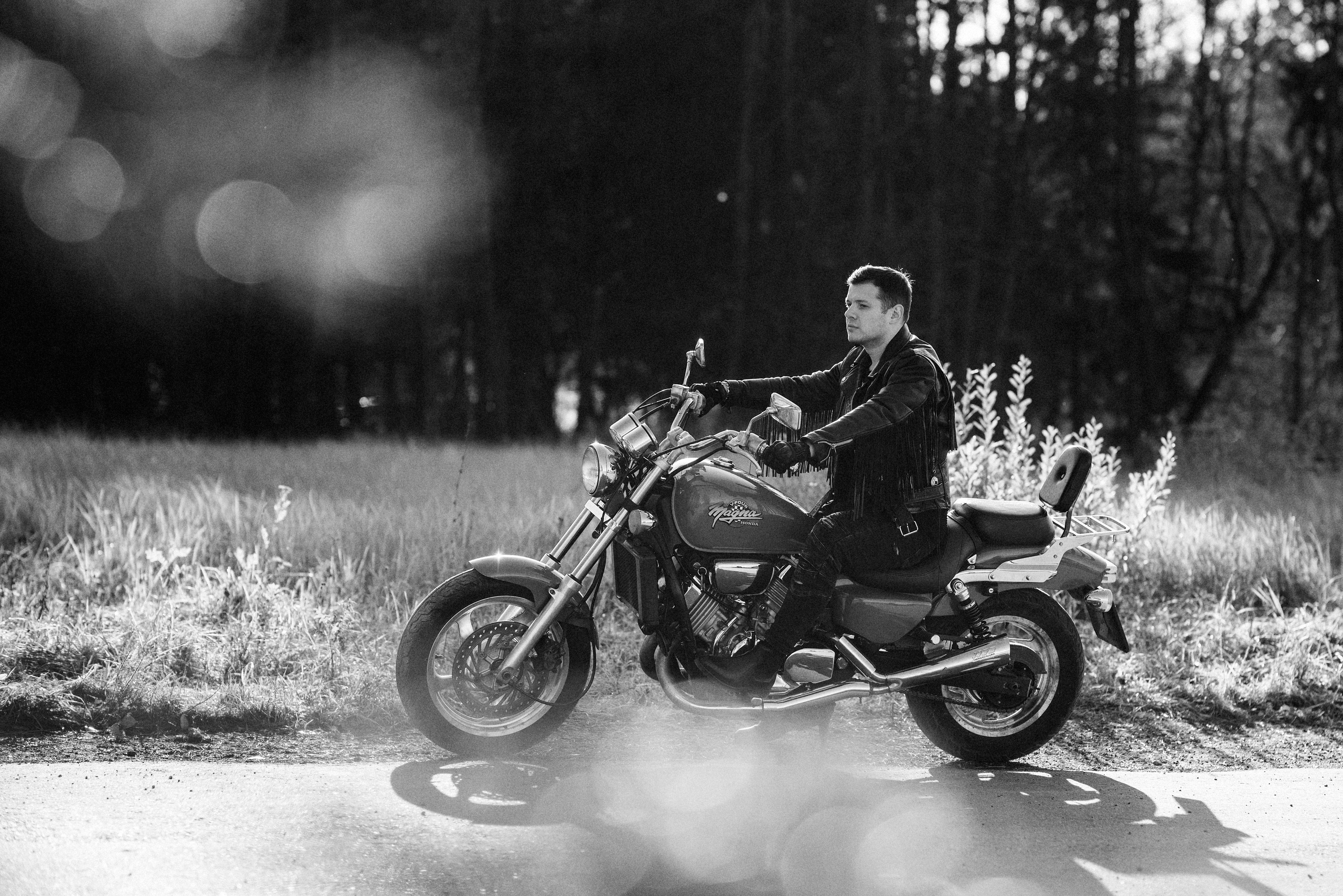 Фотосессия с мотоциклом