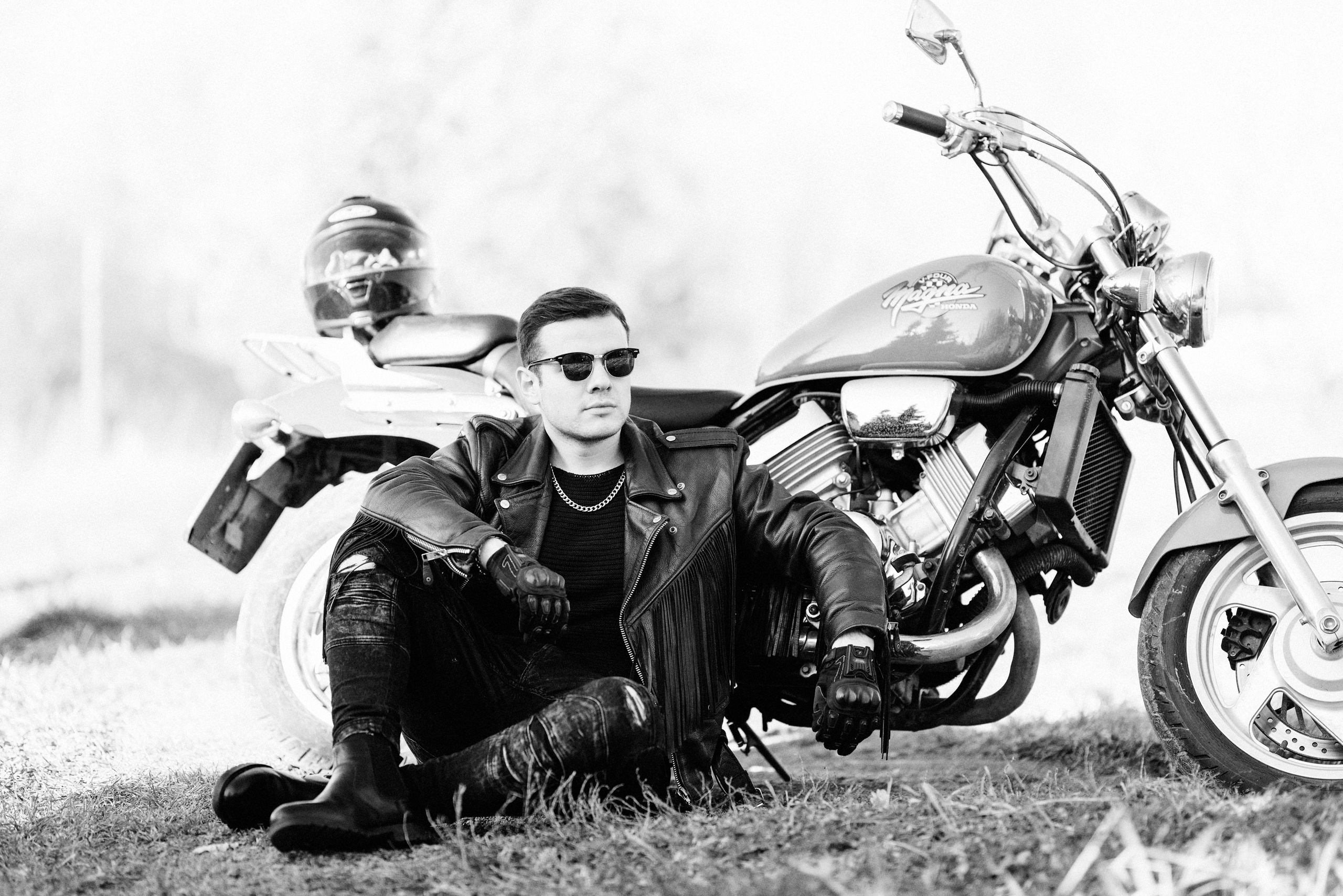Фотосессия с мотоциклом