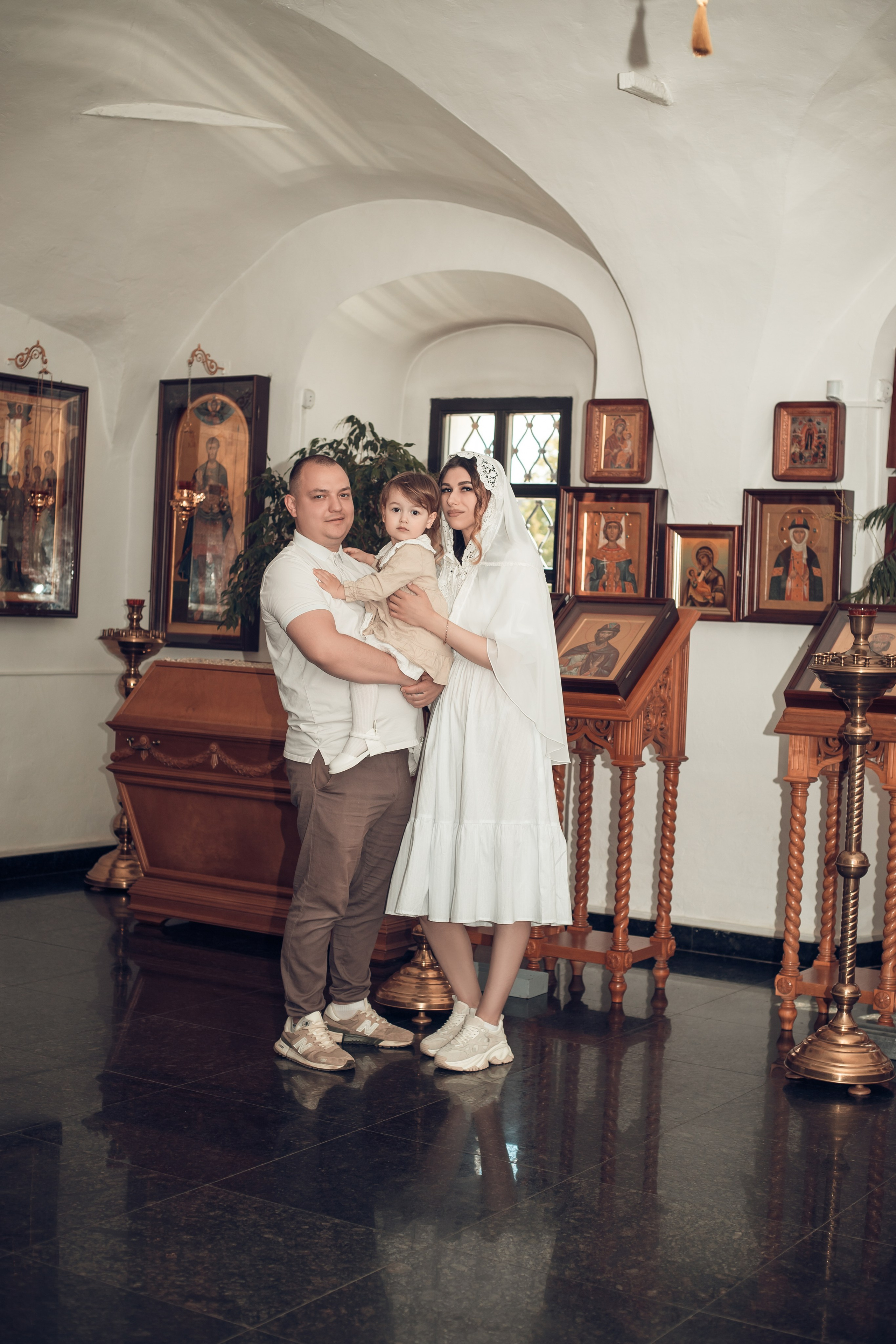 Таинство Крещения Киры. Благовещенская церковь. Семейный фотограф в Рязани и Рязанской области