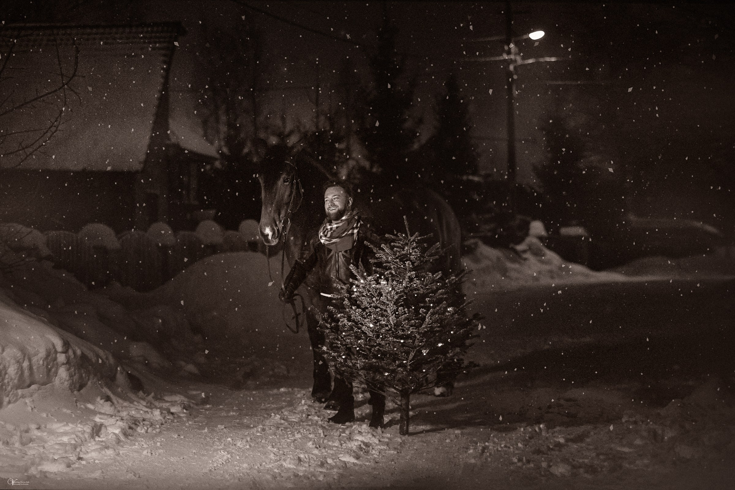 Фотосессии с лошадьми зимой. Фотограф женский и мужской портрет Санкт-Петербург
