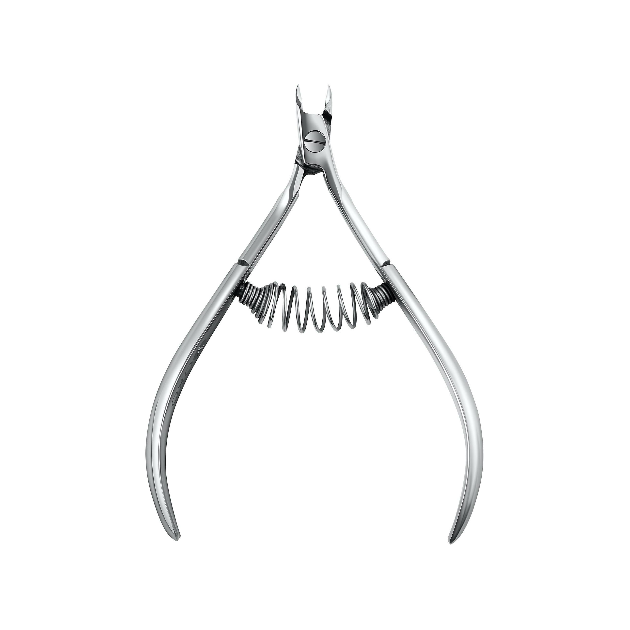 Каталожный кадр кусачек мастера маникюра на белом фоне