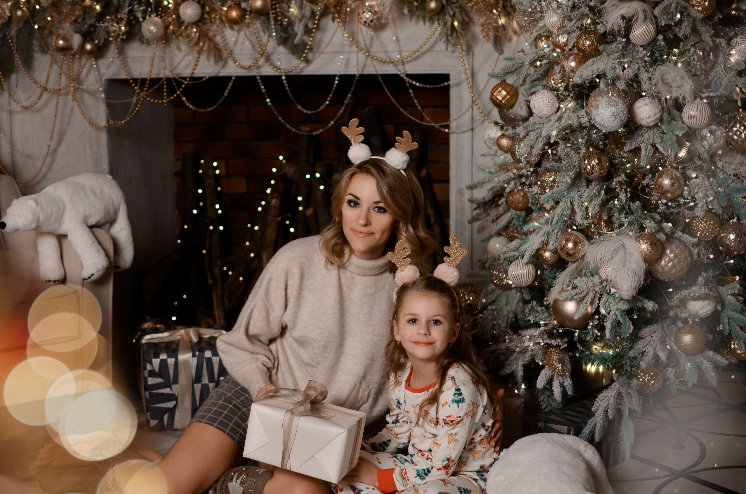 Новогодняя Фотосессия Анжелики и ее дочки Ангелины. Свадебный и семейный фотограф в Хабаровске Оксана Новикова