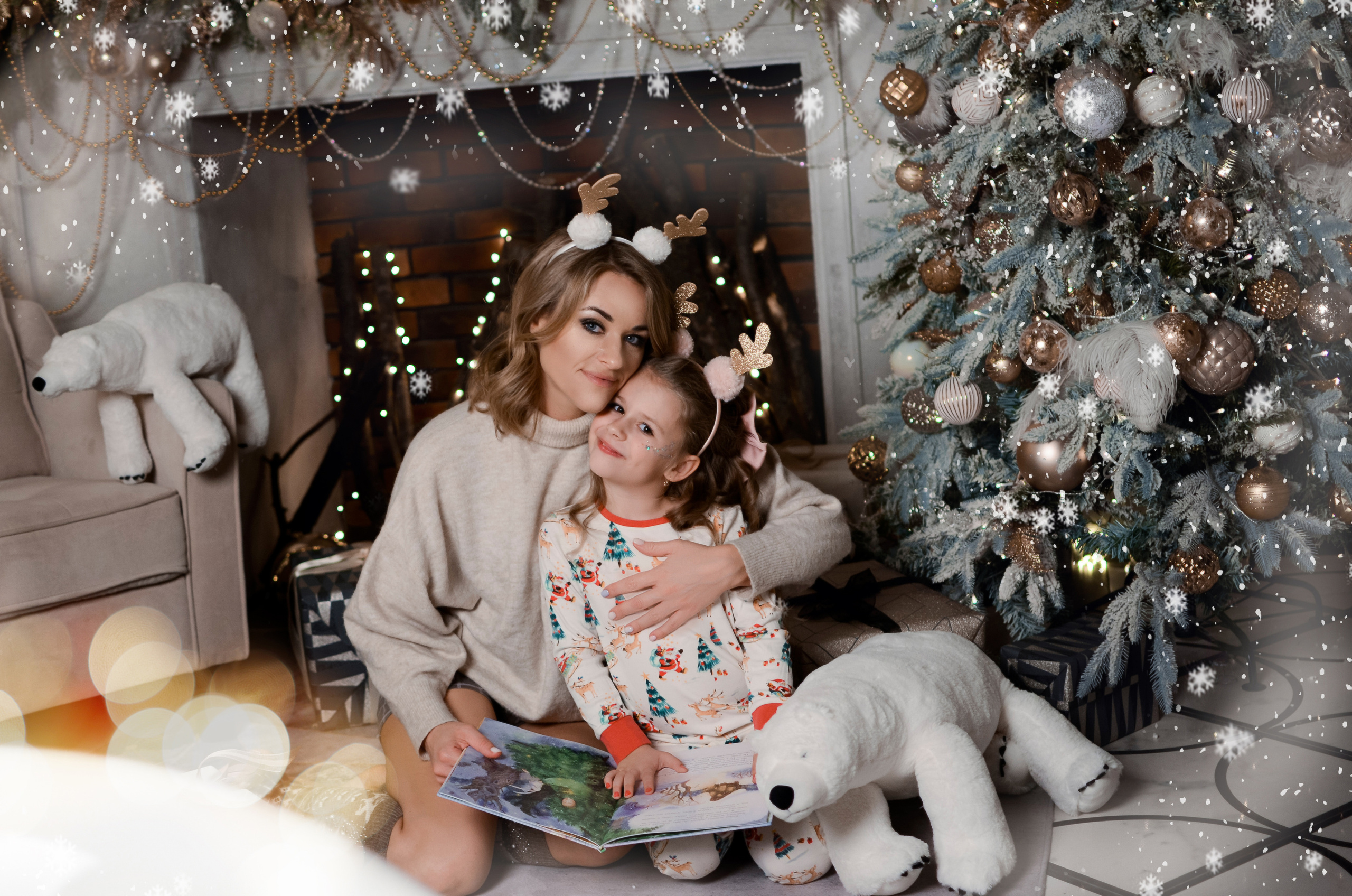 Новогодняя Фотосессия Анжелики и ее дочки Ангелины. Свадебный и семейный фотограф в Хабаровске Оксана Новикова