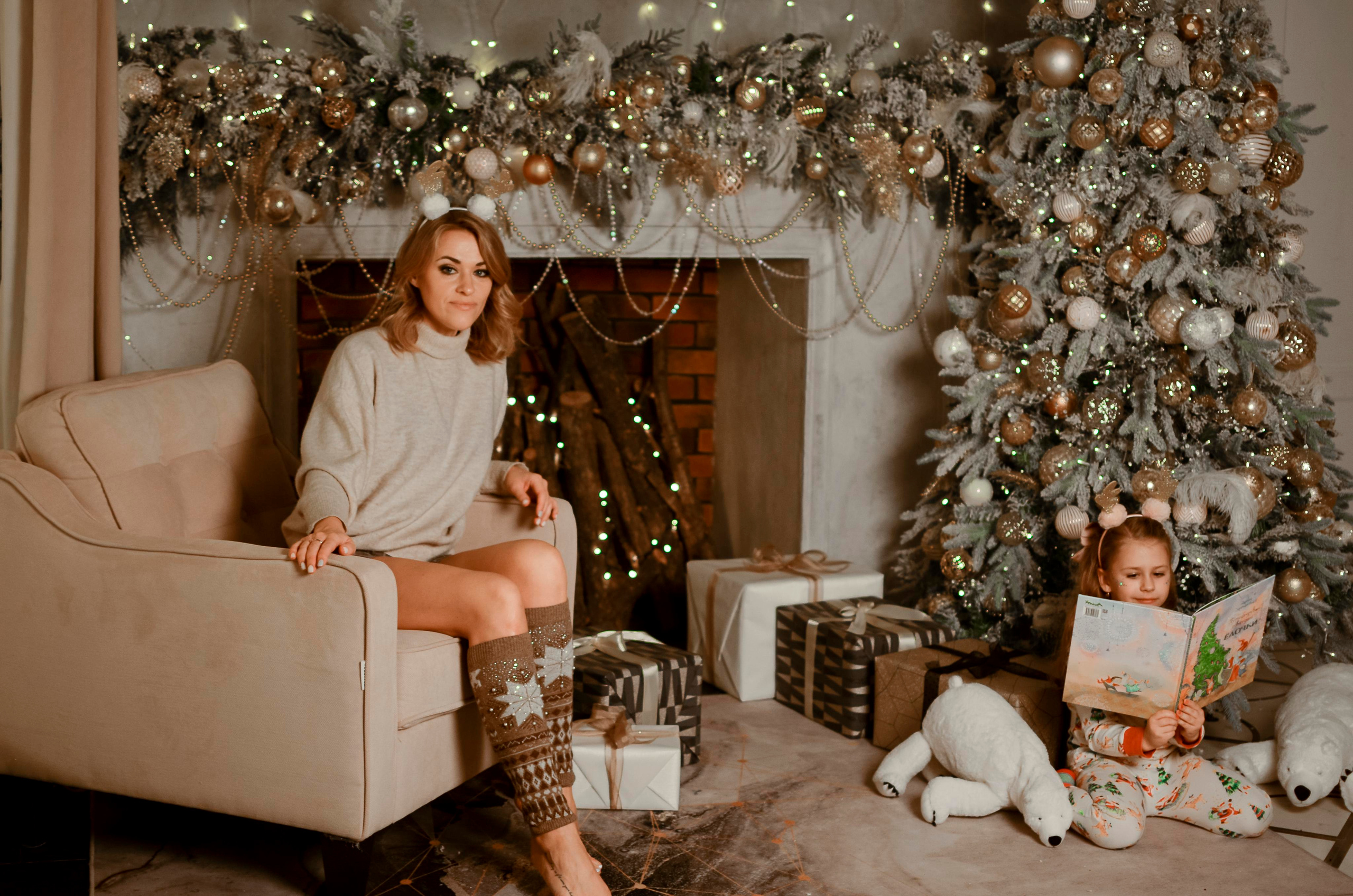 Новогодняя Фотосессия Анжелики и ее дочки Ангелины. Свадебный и семейный фотограф в Хабаровске Оксана Новикова