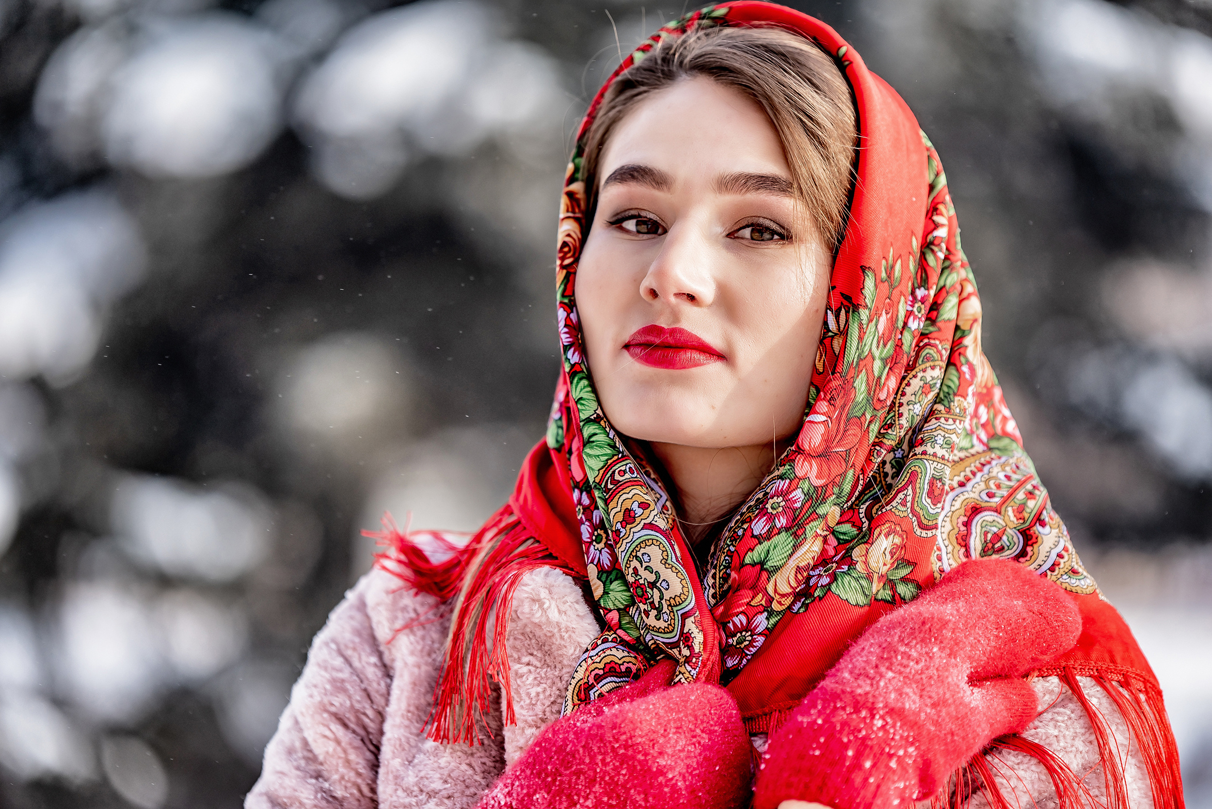 Зимний портрет для Анны. Ольга Ли свадебный семейный фотограф Иркутск