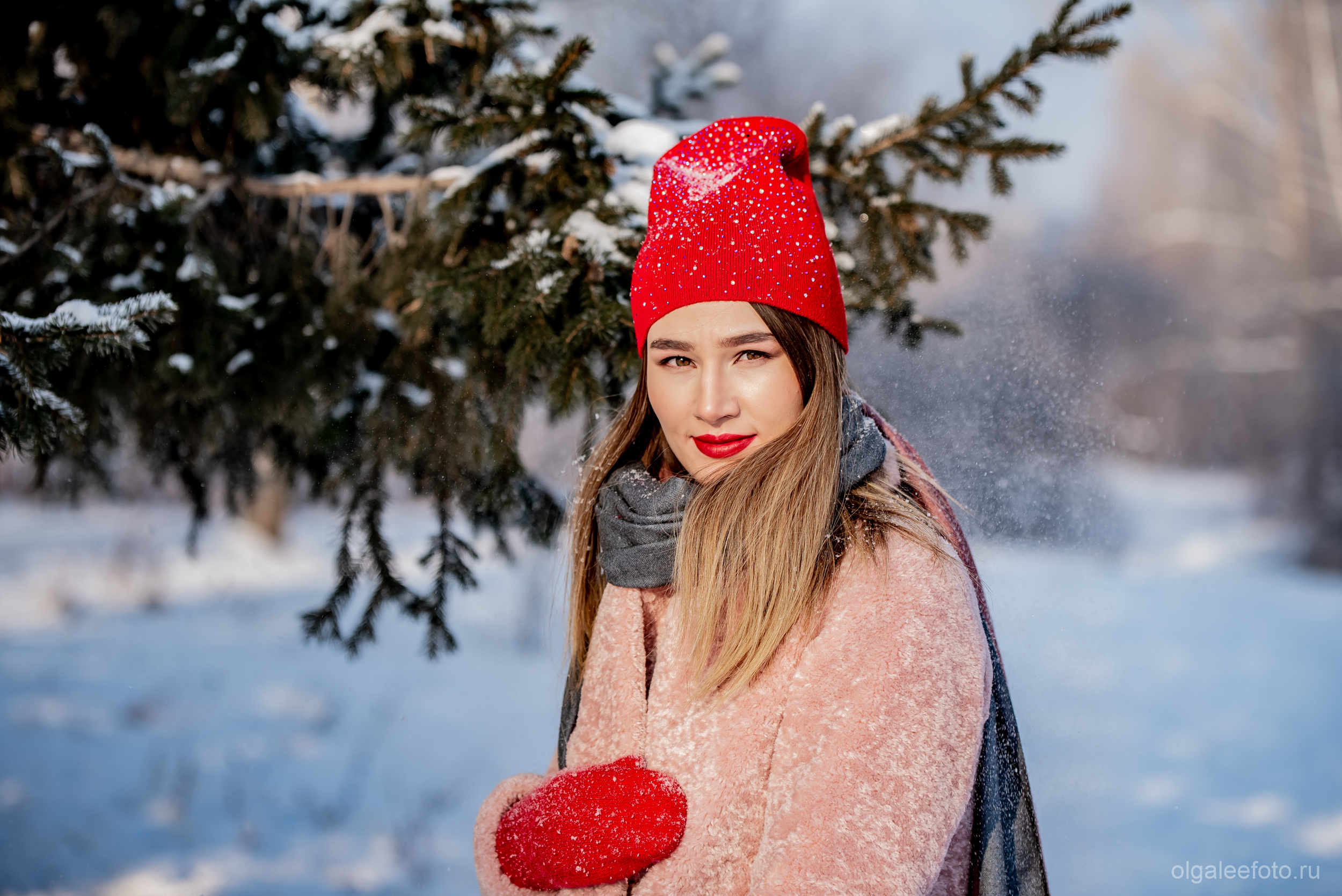 Зимний портрет для Анны. Ольга Ли свадебный семейный фотограф Иркутск